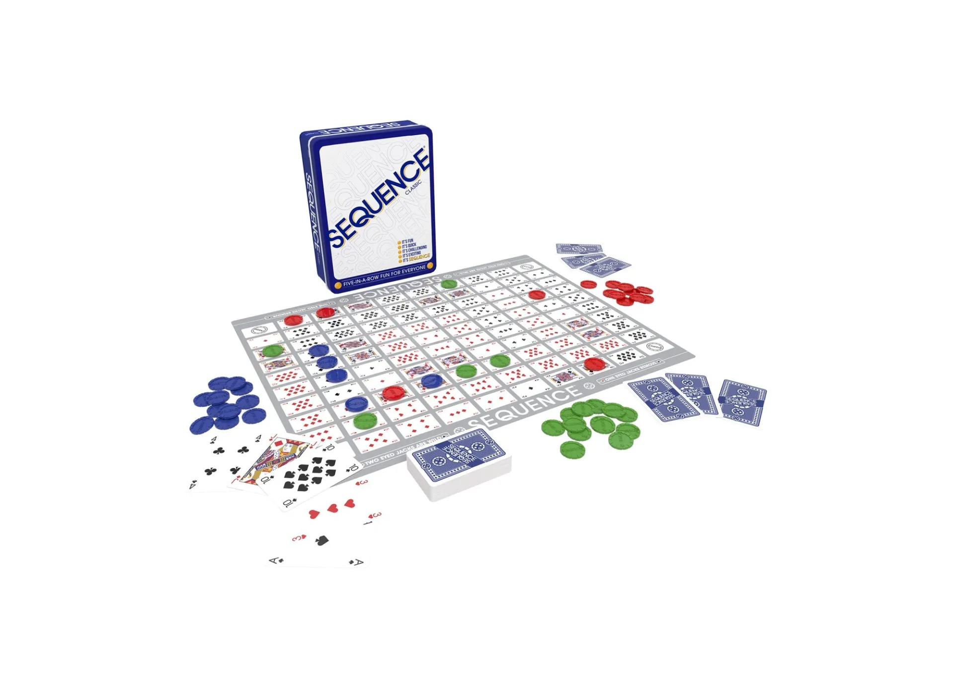 Sequence Strategy Board Game in a Collector's Tin