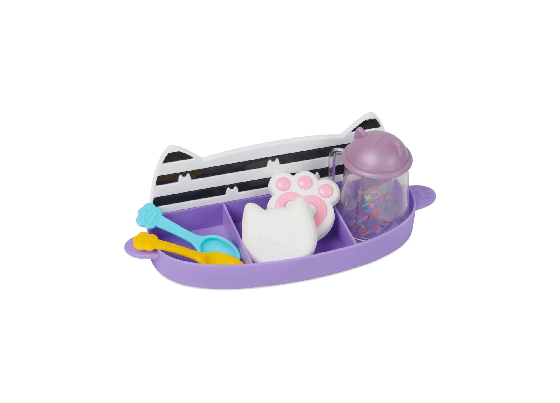 Gabby's Dollhouse 15-Piece Hot Cocoa Party Playset with Rotatable Whip Cream Feature