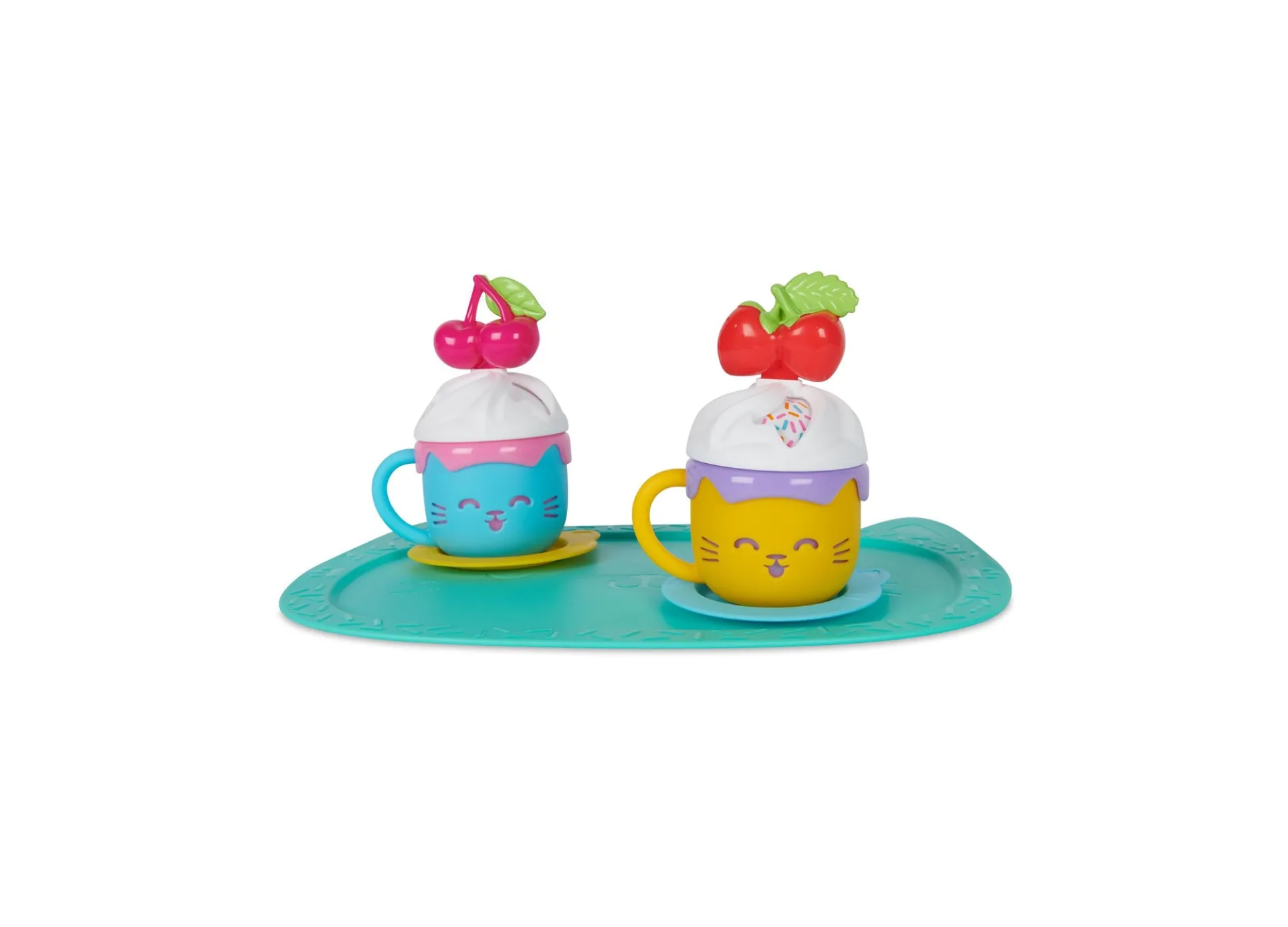 Gabby's Dollhouse 15-Piece Hot Cocoa Party Playset with Rotatable Whip Cream Feature