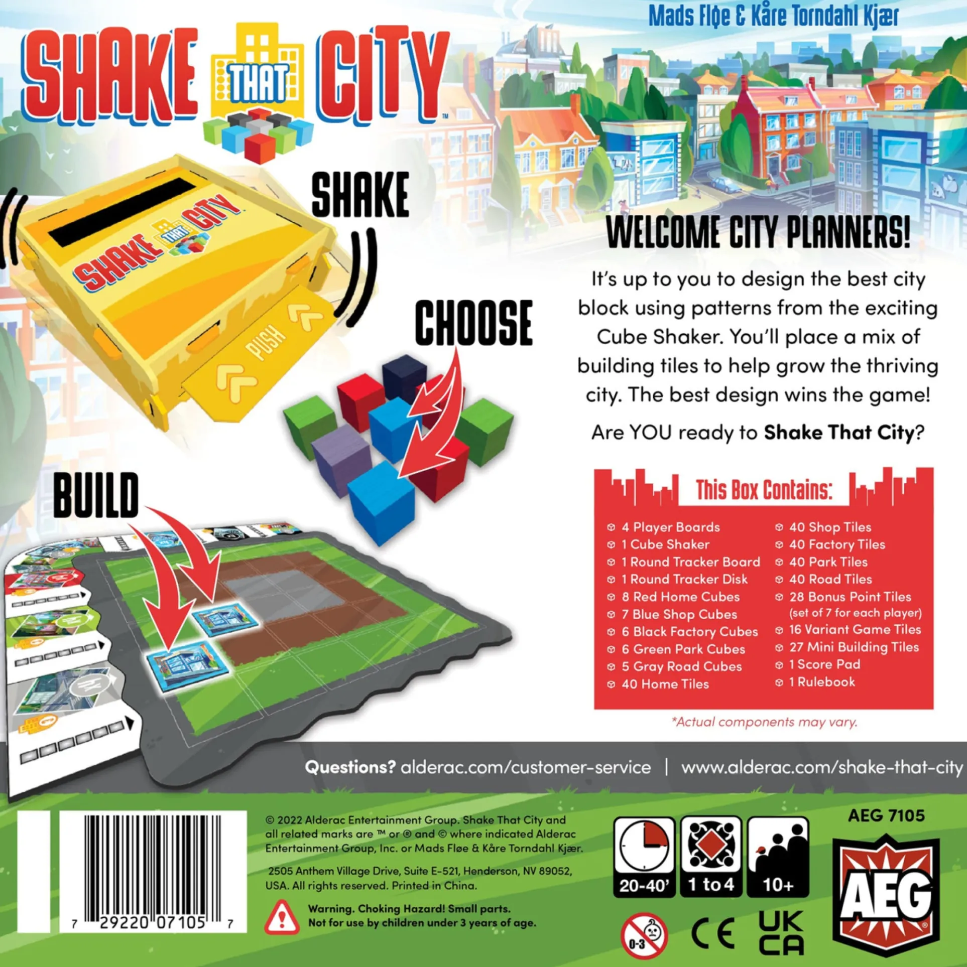 Shake That City Strategy Board Game - Urban Planning Dexterity Challenge