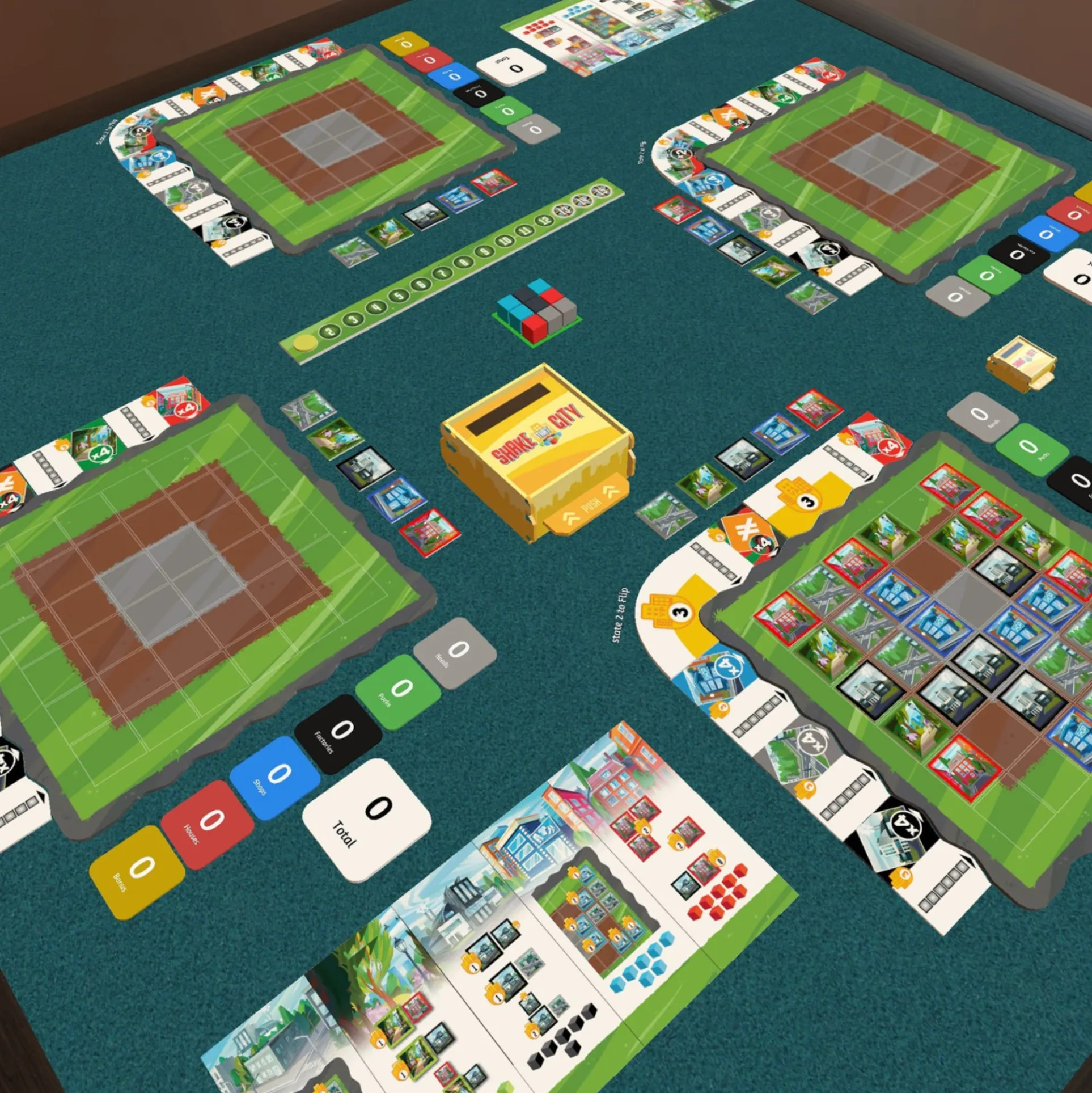 Shake That City Strategy Board Game - Urban Planning Dexterity Challenge