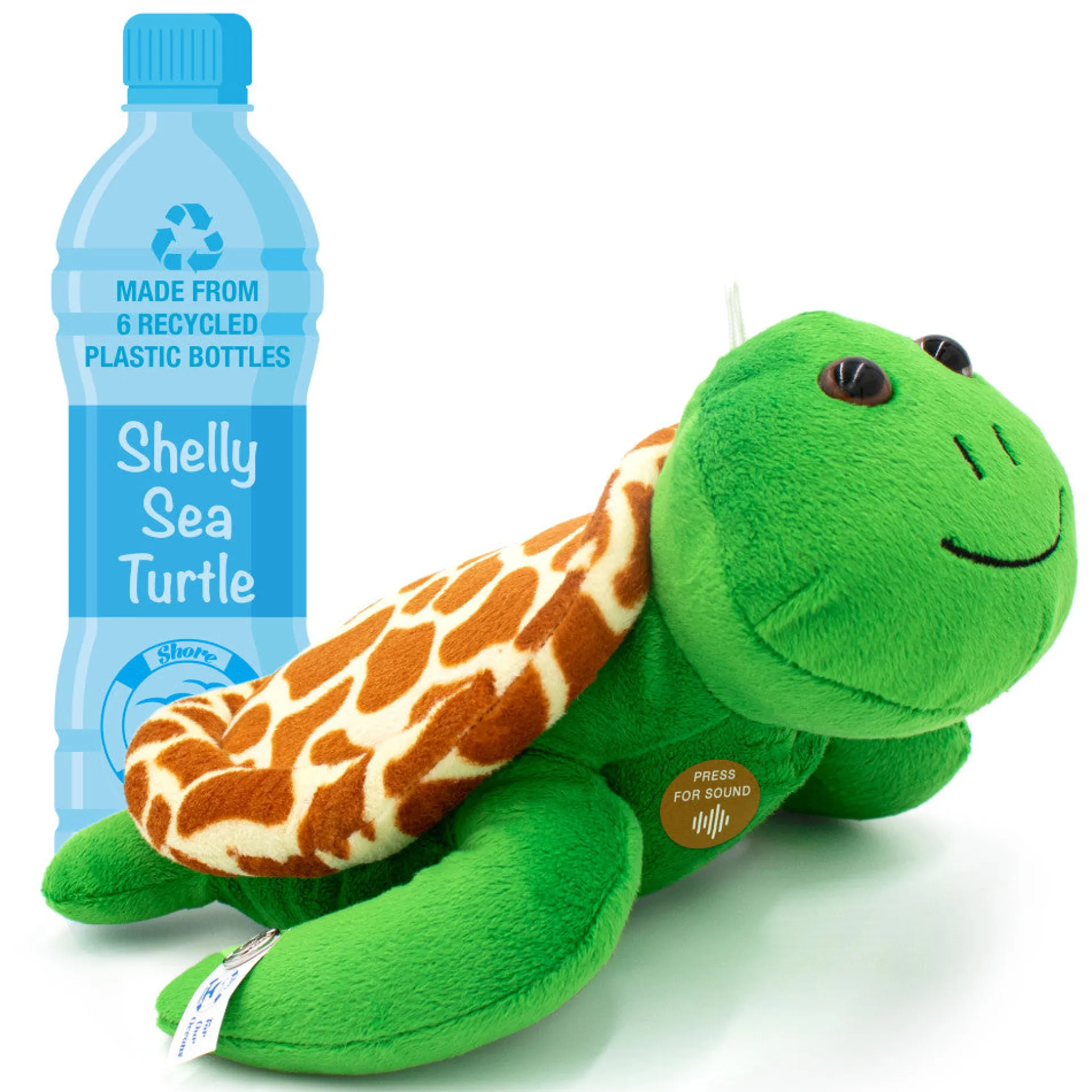 Shore Buddies Shelly the Sea Turtle 12 inch Interactive Plush Toy