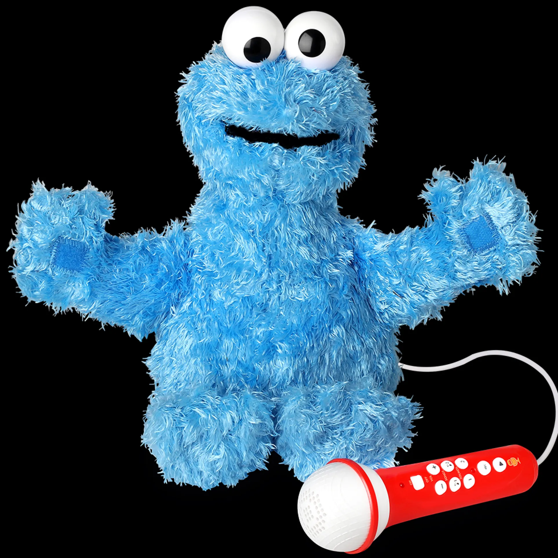 Singing Machine Sesame Street Karaoke Plush with built-in mic, Cookie Monster