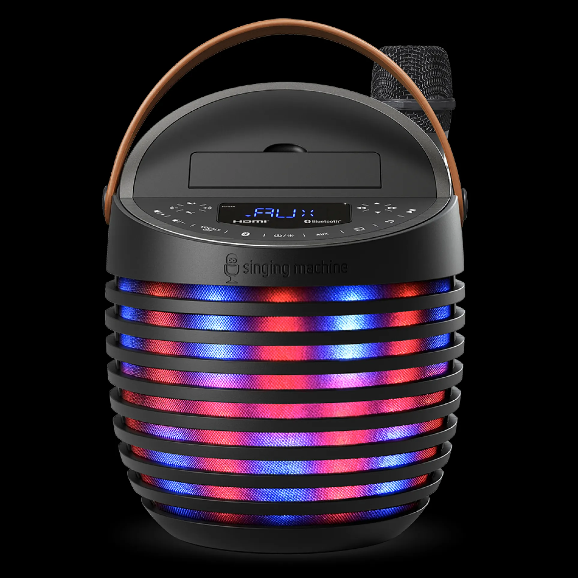 Singing Machine SingCast One - Video Casting Karaoke System with Bluetooth, Light Show & Voice Changing Effects