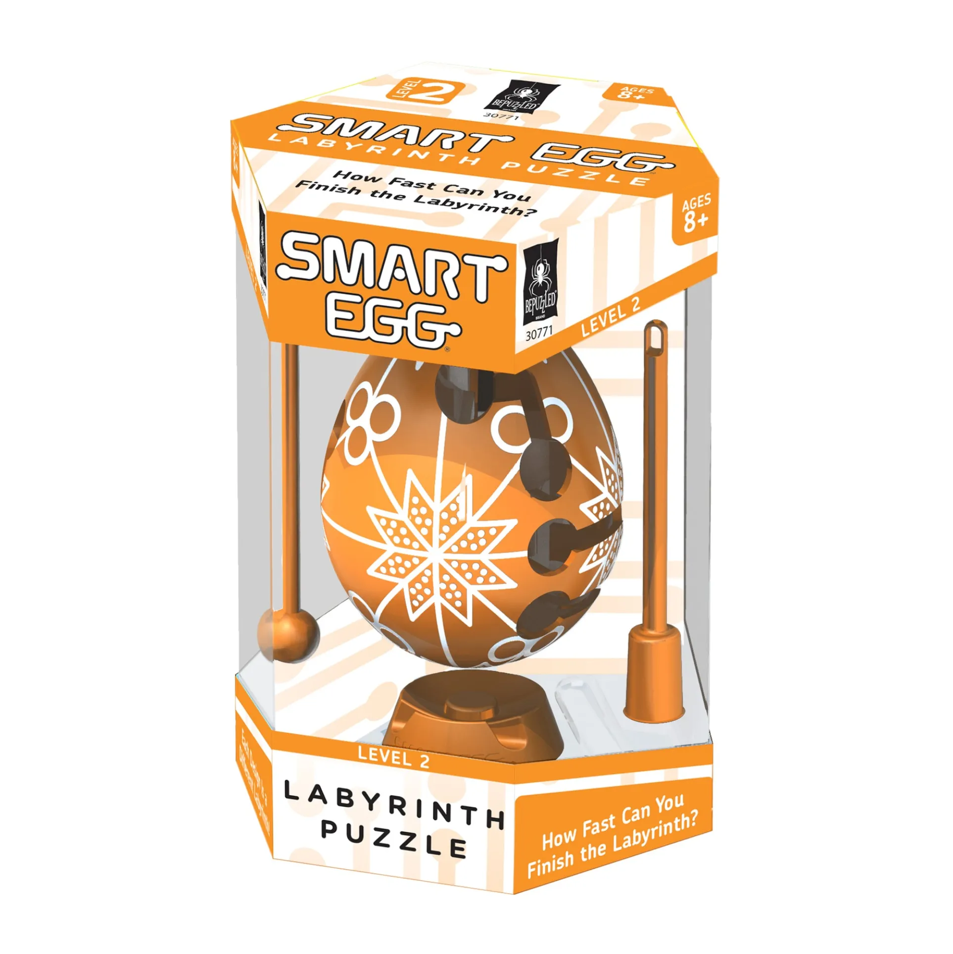 Smart Egg Labyrinth Puzzle - Orange Color Collection