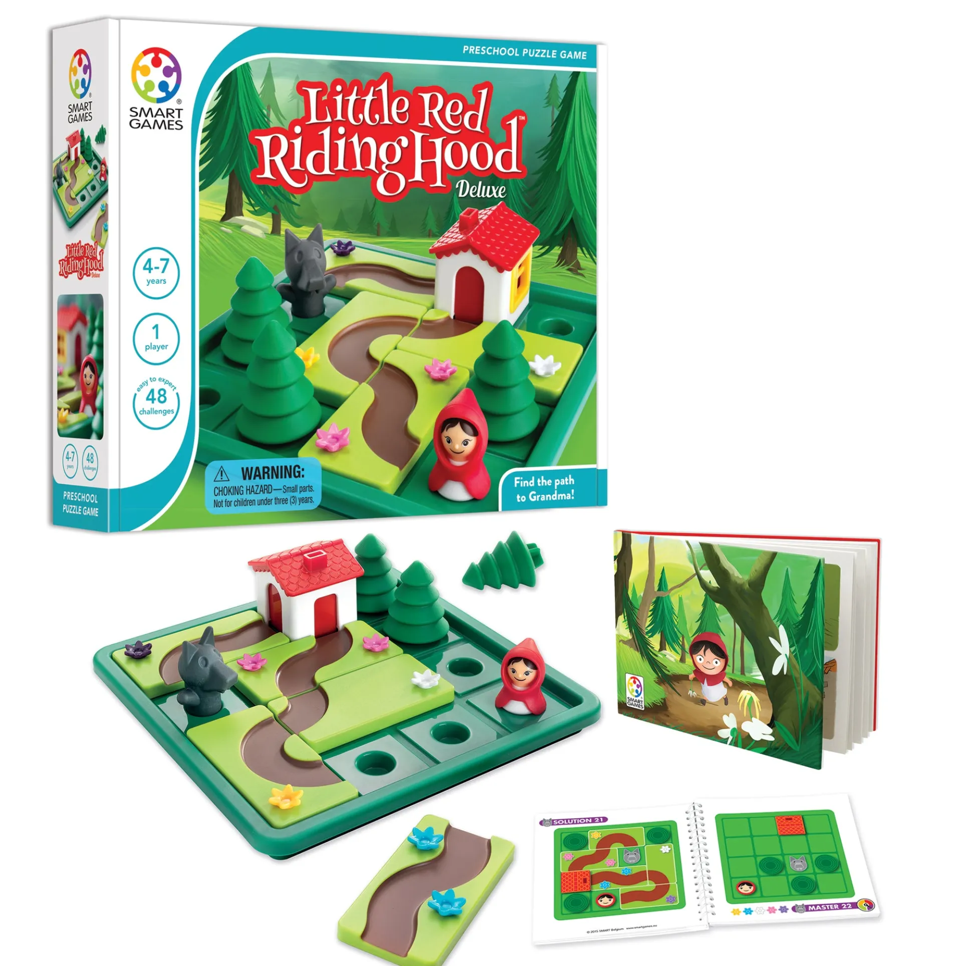SmartGames Little Red Riding Hood Deluxe - Puzzle Adventure Game