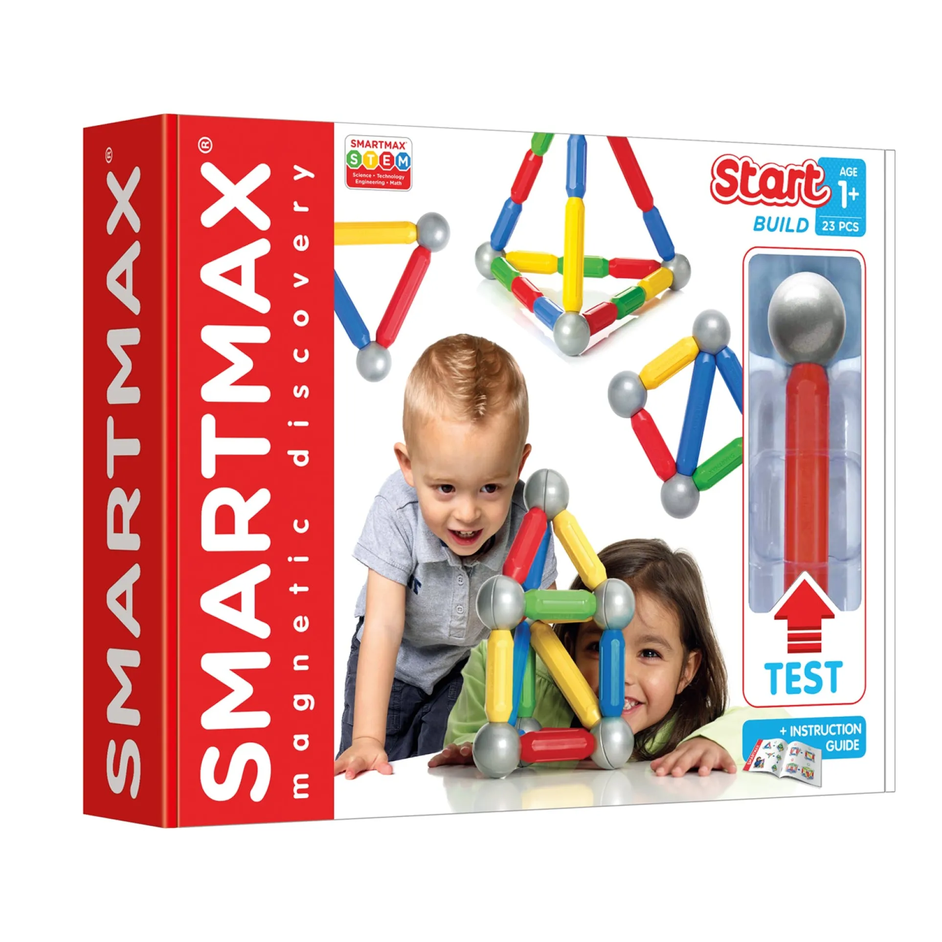 SmartMax Start Magnetic Discovery Set, 23 Pieces - STEM Learning Toy