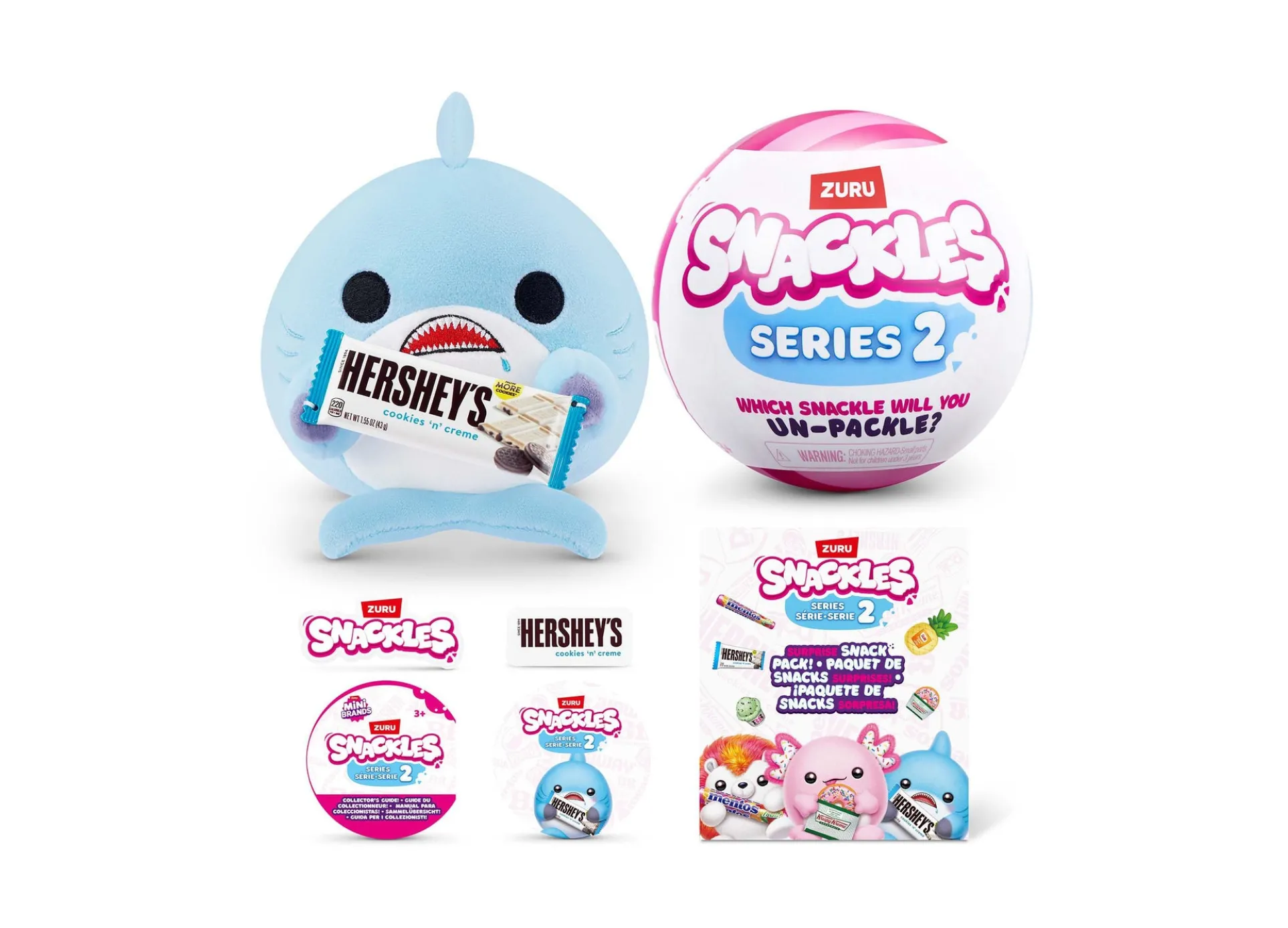 Snackles Series 2 14 inch Collectible Plush Toy - Hersheys Bear