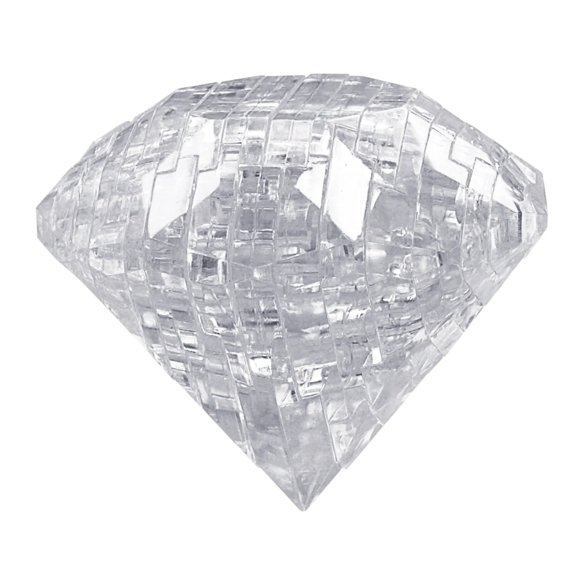 Sparkling Gem 3D Crystal Diamond Puzzle - Clear, 43 Pieces