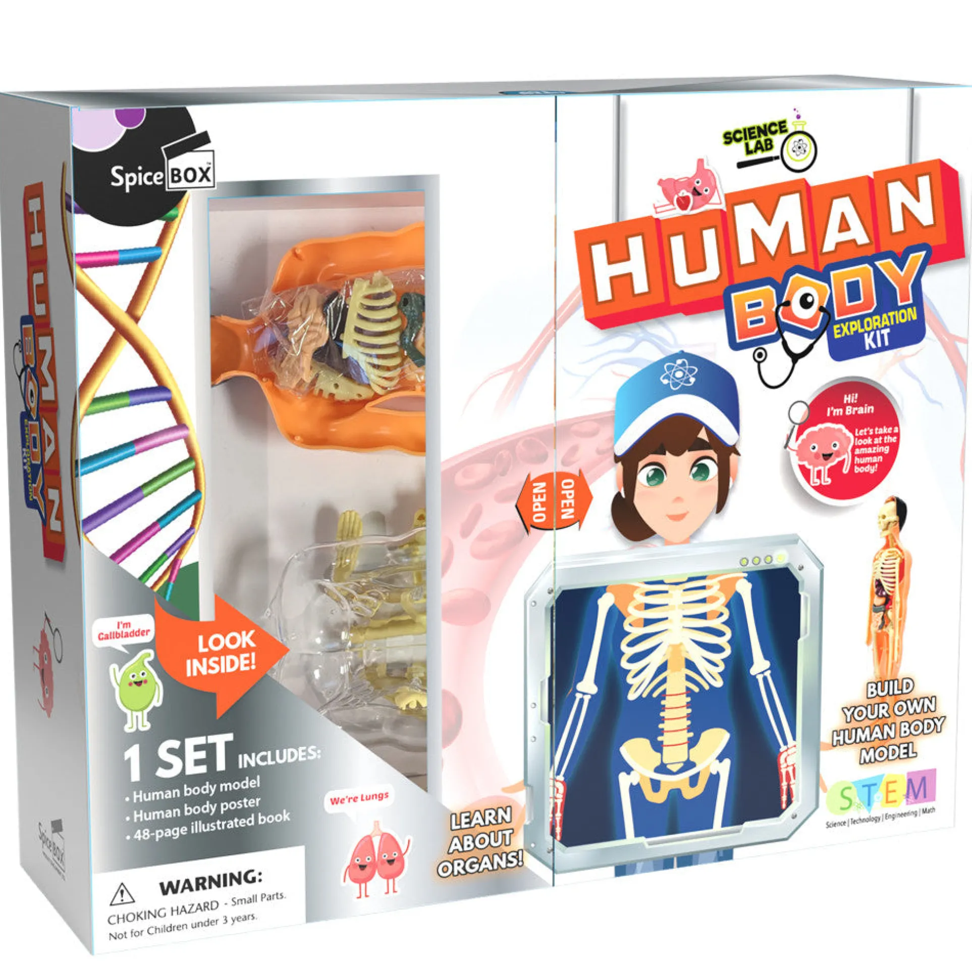 SpiceBox Science Lab Human Body Exploration Kit