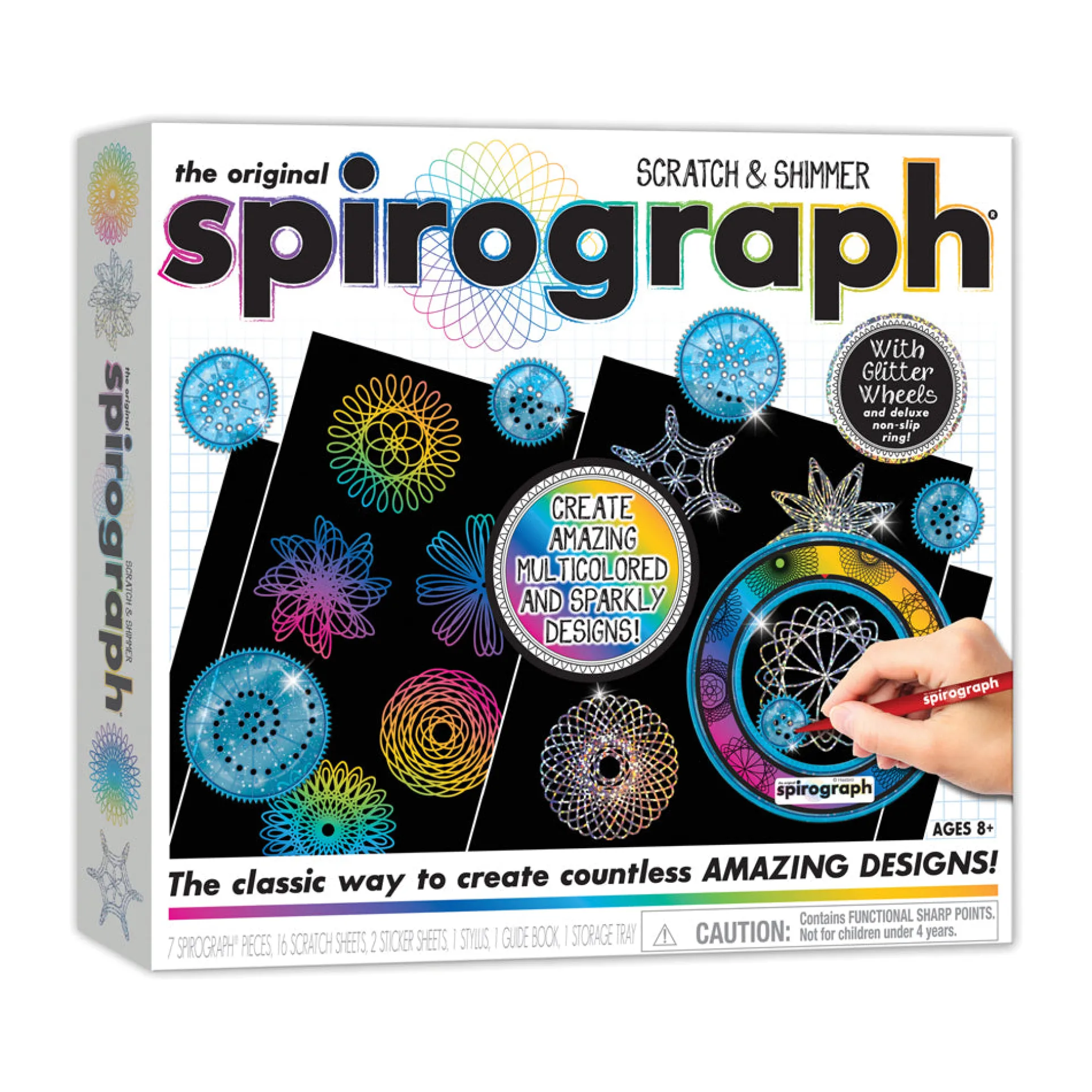 Spirograph Deluxe Scratch & Shimmer Art Set - Creative Drawing Kit