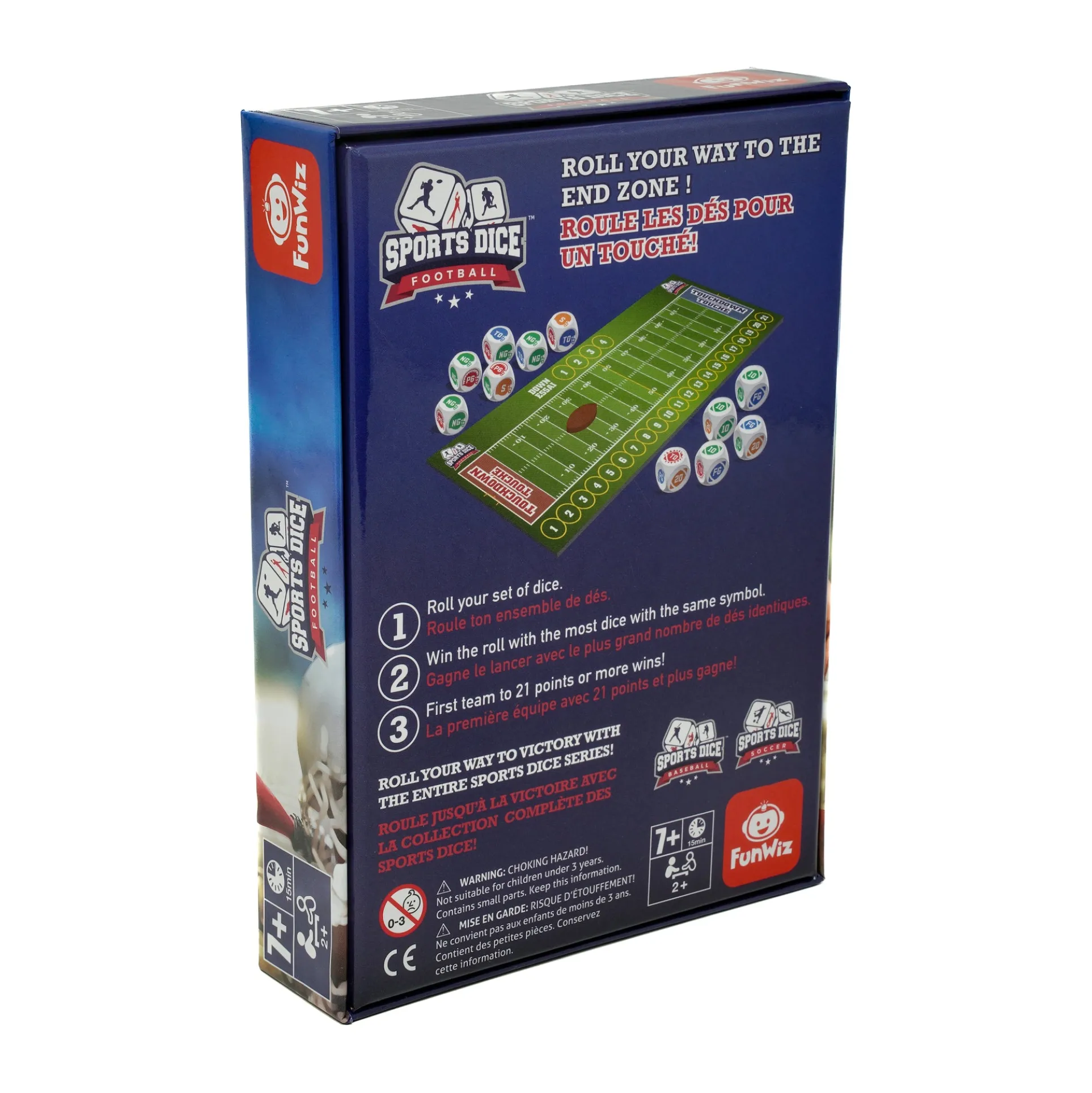 Sports Dice Football Fast-Paced Strategy Dice Game