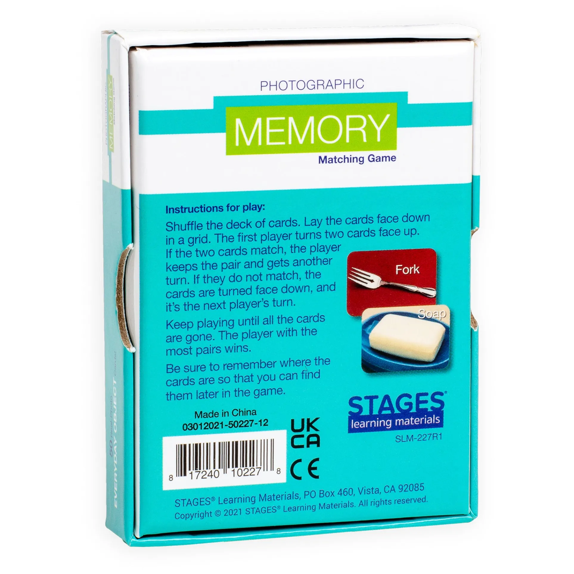 Stages Learning Materials - Everyday Objects Memory Game Trio