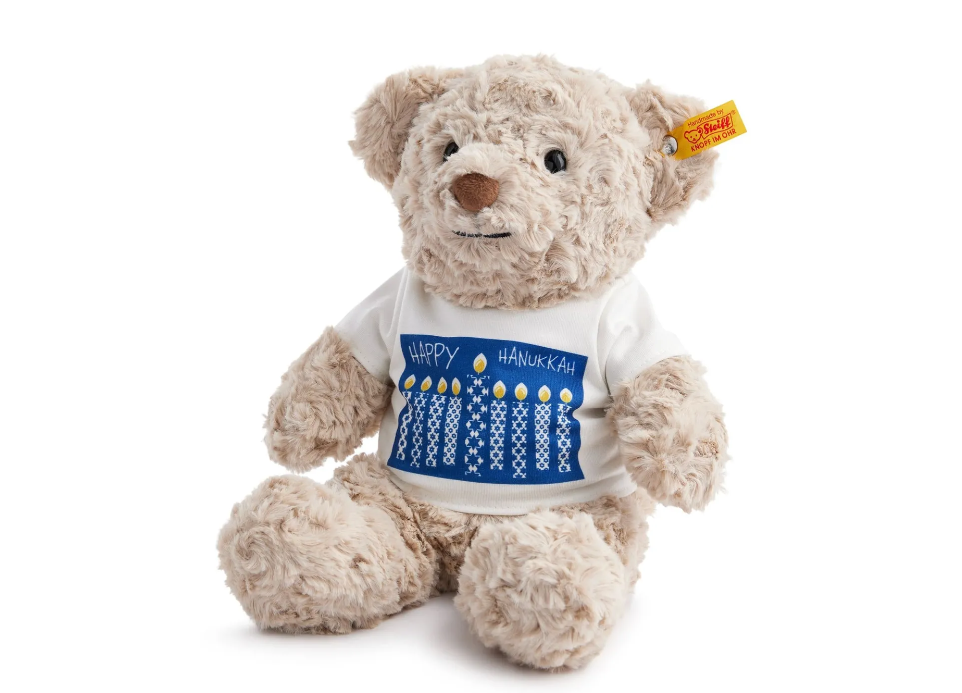 Steiff Honey Holiday Medium 11 inch Plush Teddy Bear - Golden