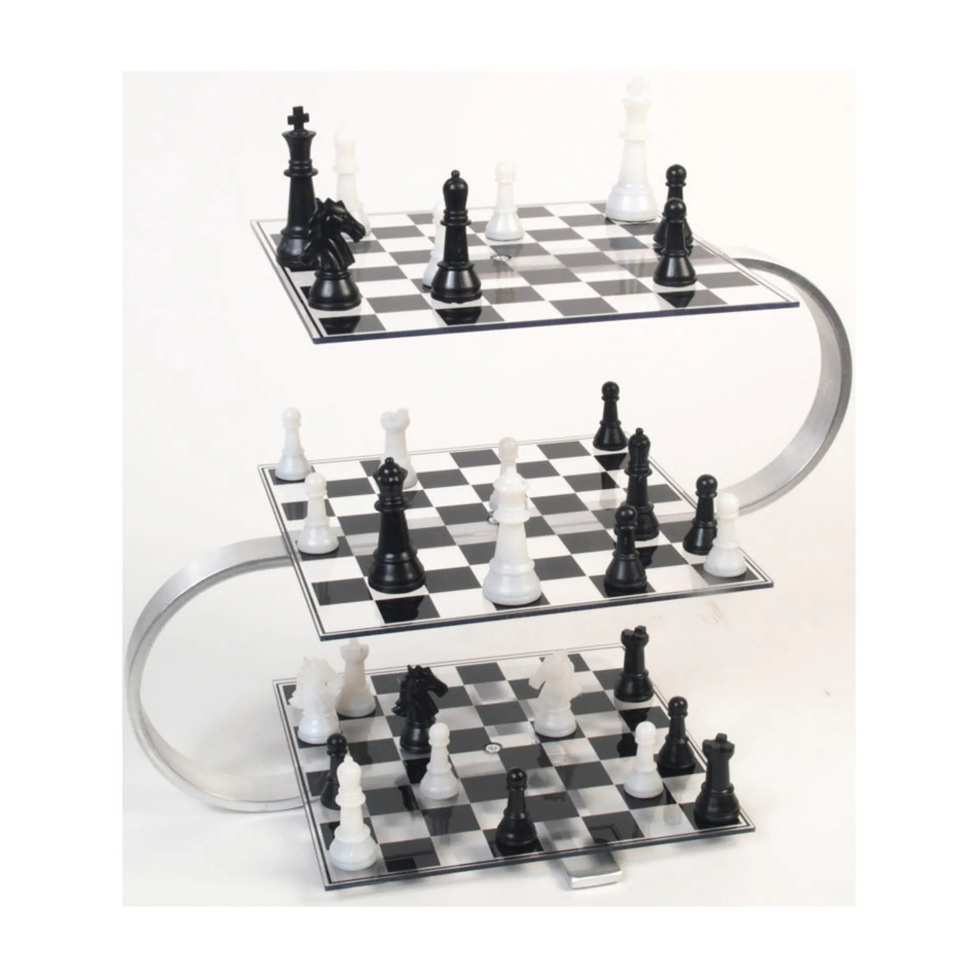 Strato Chess 3-Level Aluminum Edition Board Game
