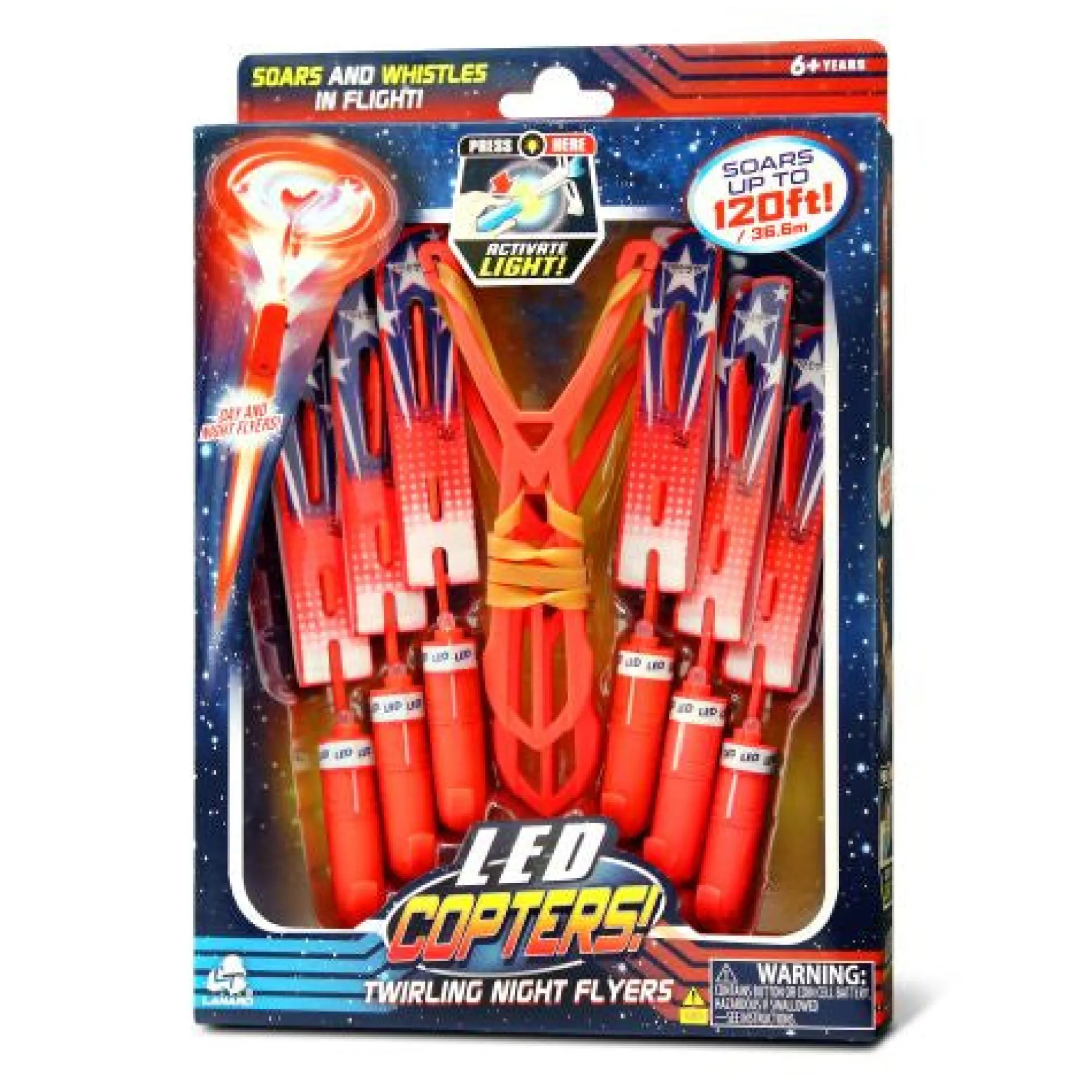 Stunt Flyer LED Copters 6 Pcs Set: Sky-High Light Show