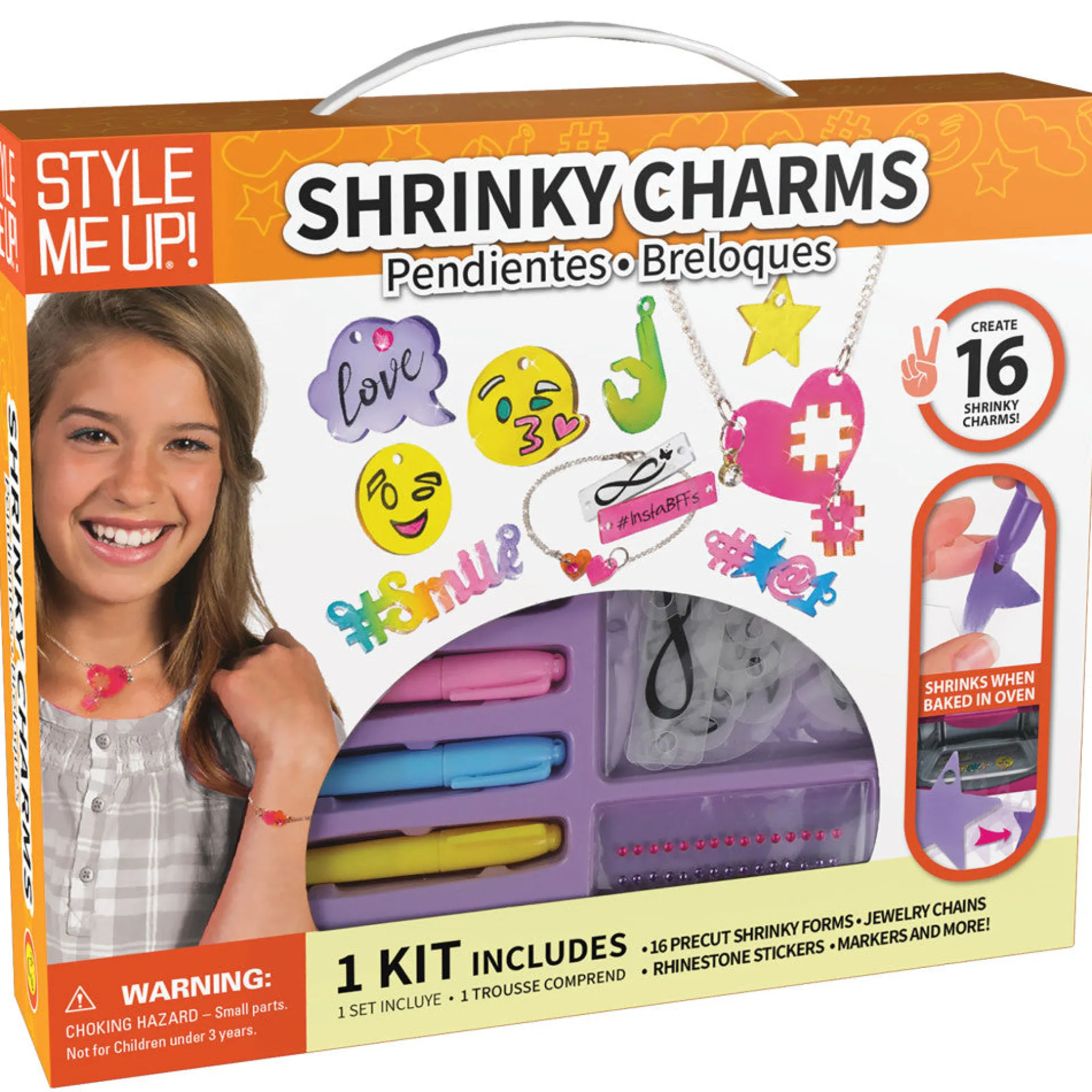 Style Me Up Shrinky Charms Creative Crafting Kit for Kids
