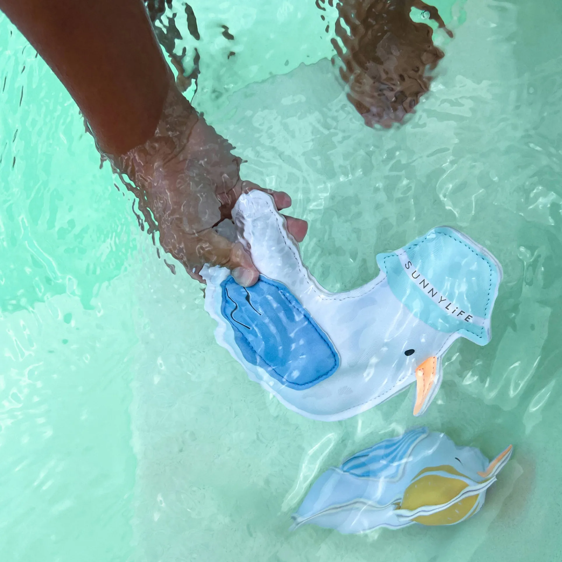 Sunnylife Dive Buddies - Sid The Seagull 3pk, Pool Toys with Colorful Hats