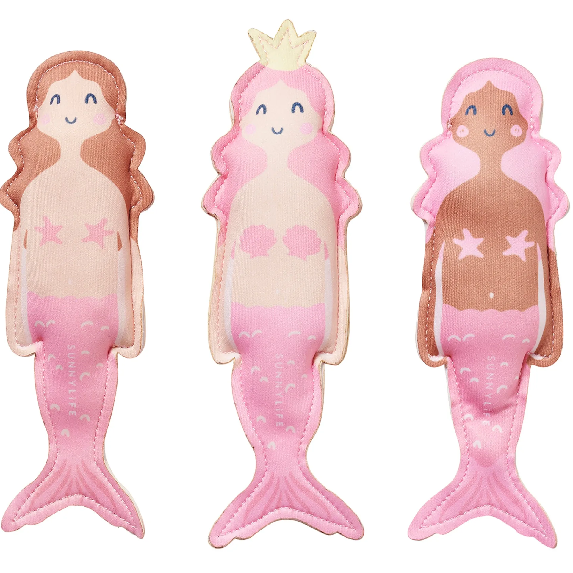 Sunnylife Mermaid Dive Buddies - Ocean Treasure Rose 3pk, Pool Play Toy for Kids 6+