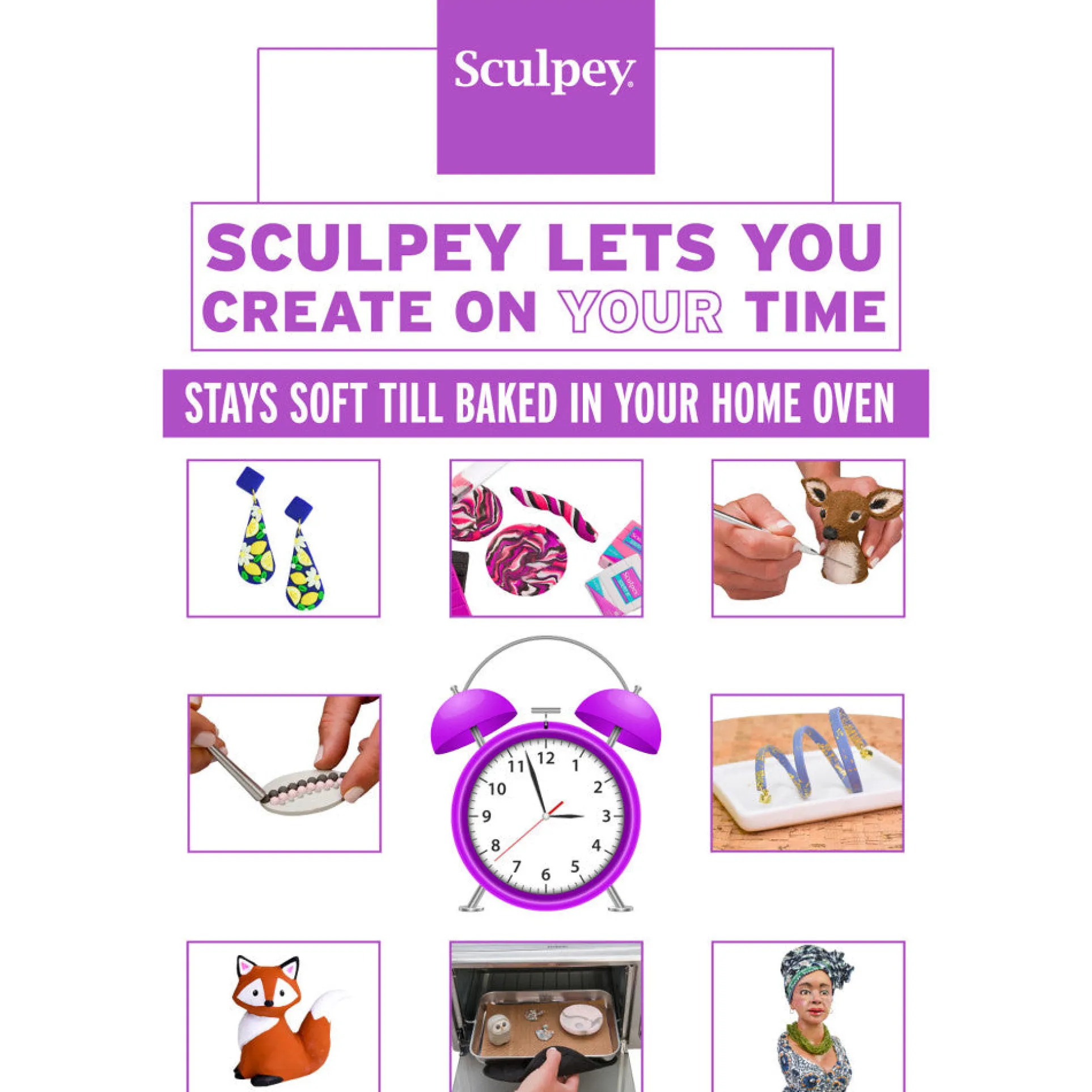 Super Sculpey Ultralight: Creative White Polymer Clay - 8oz Pack