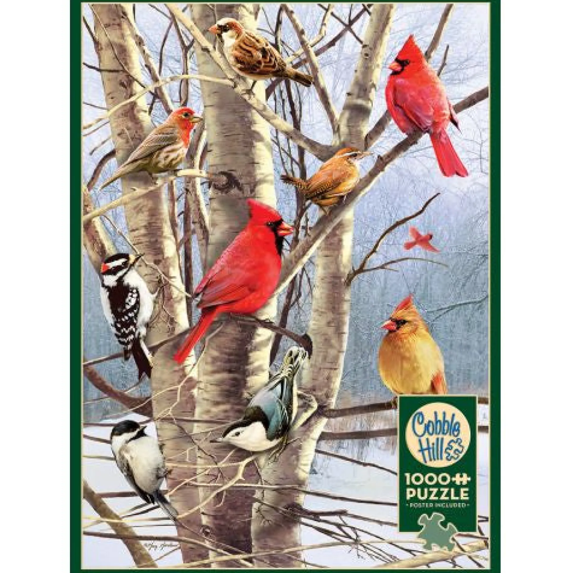 Susan Winget Winter Birds Christmas Jigsaw Puzzle - 1000 pc