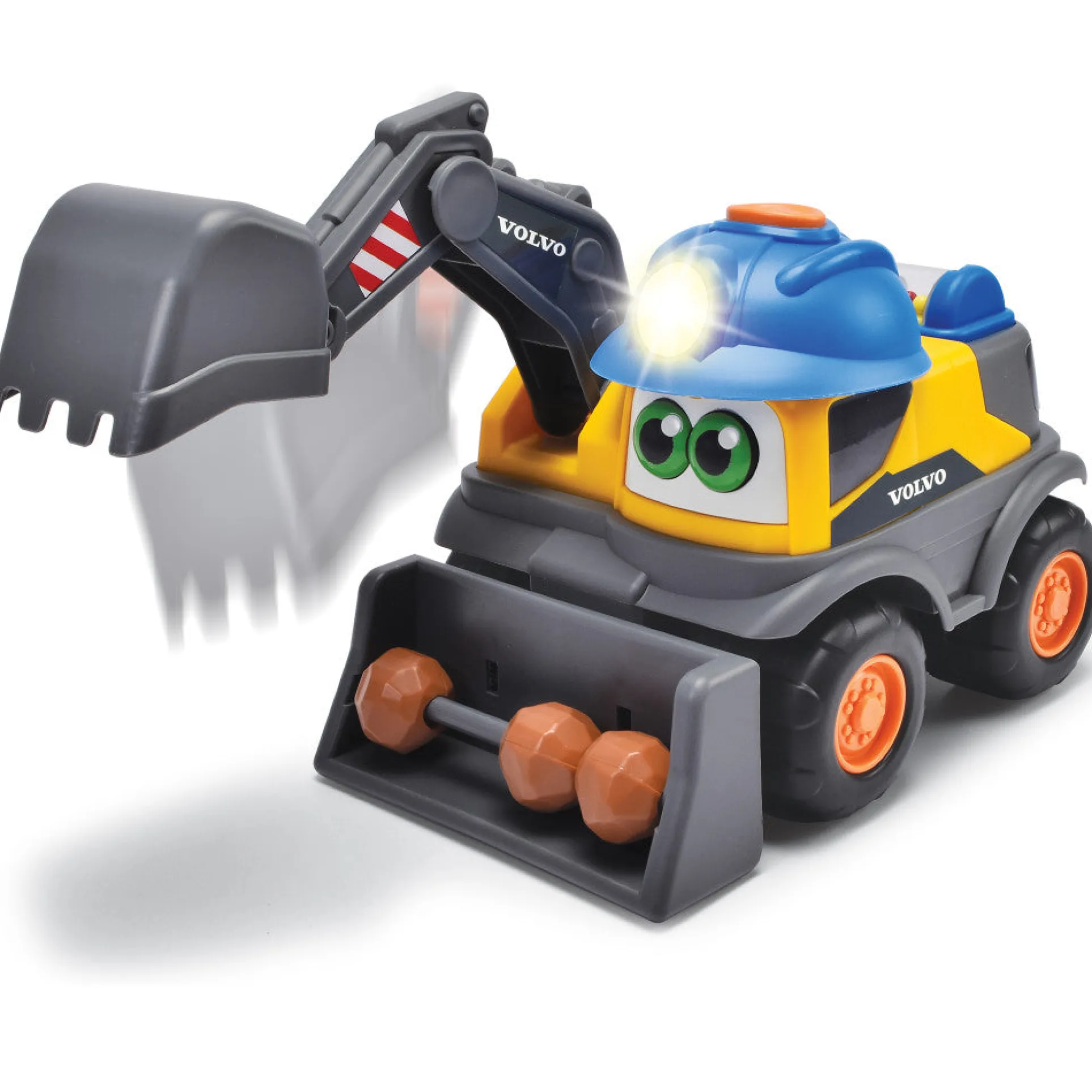 Dickie Toys ABC Volvo Danny Digger - Motorized Excavator Toy, Ages 3+