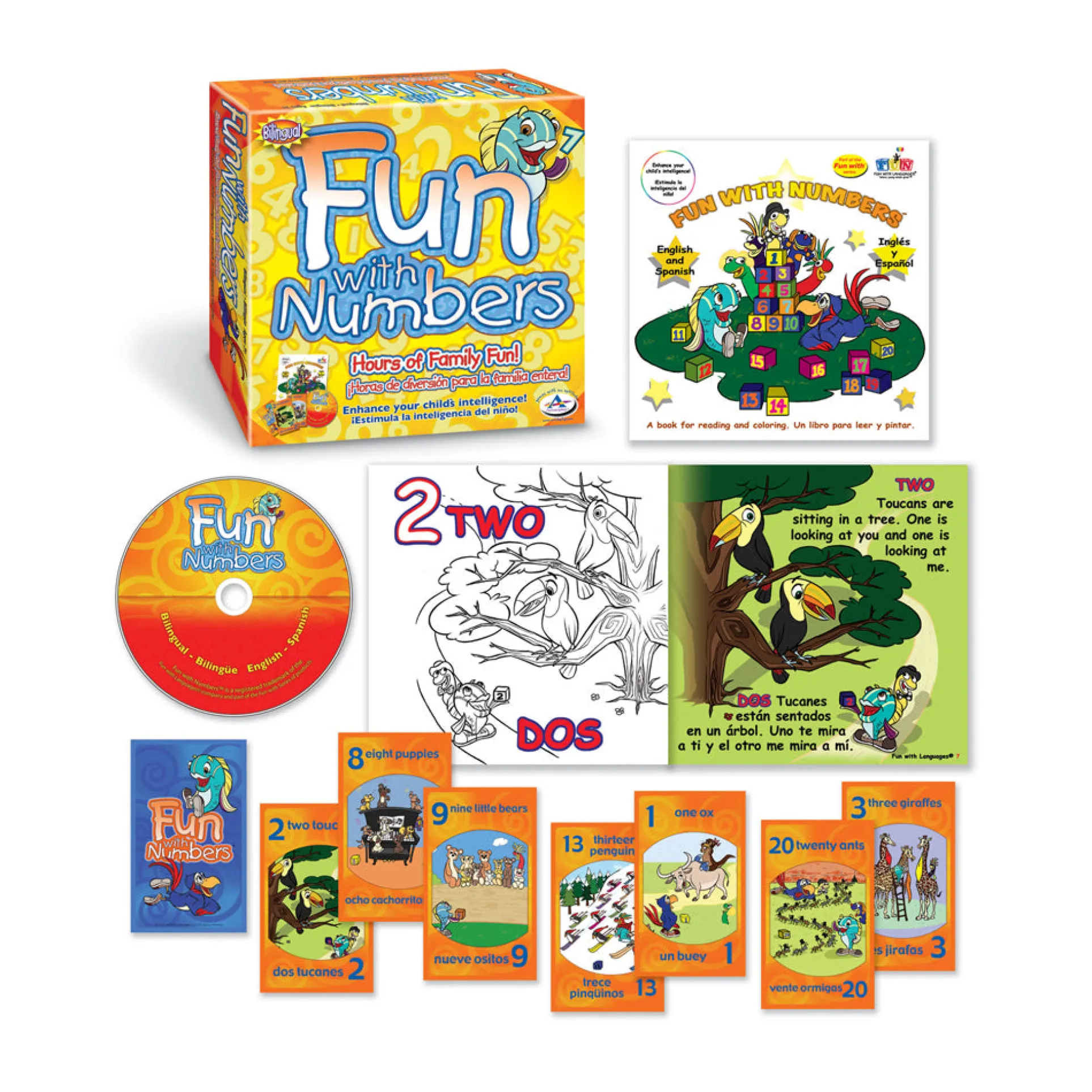 Talicor Fun with Numbers - Bilingual Educational Game Set