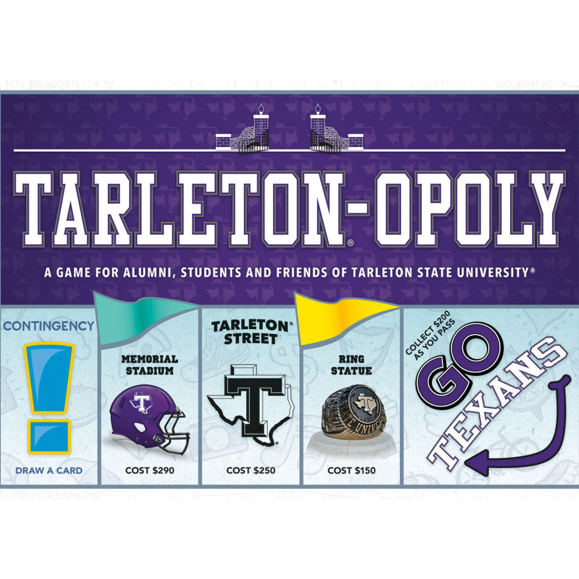 Tarleton-Opoly University Themed Board Game for Ages 8+