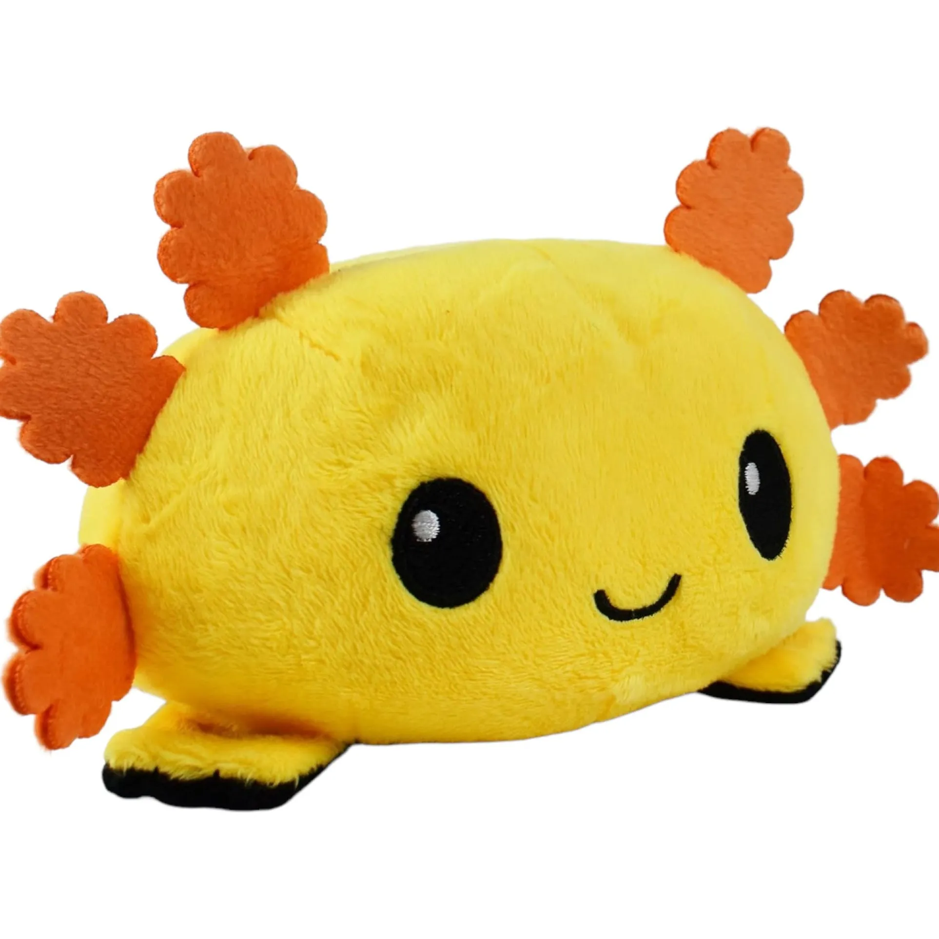 TeeTurtle Reversible Axolotl Plushie - Dual Mood Yellow and Black