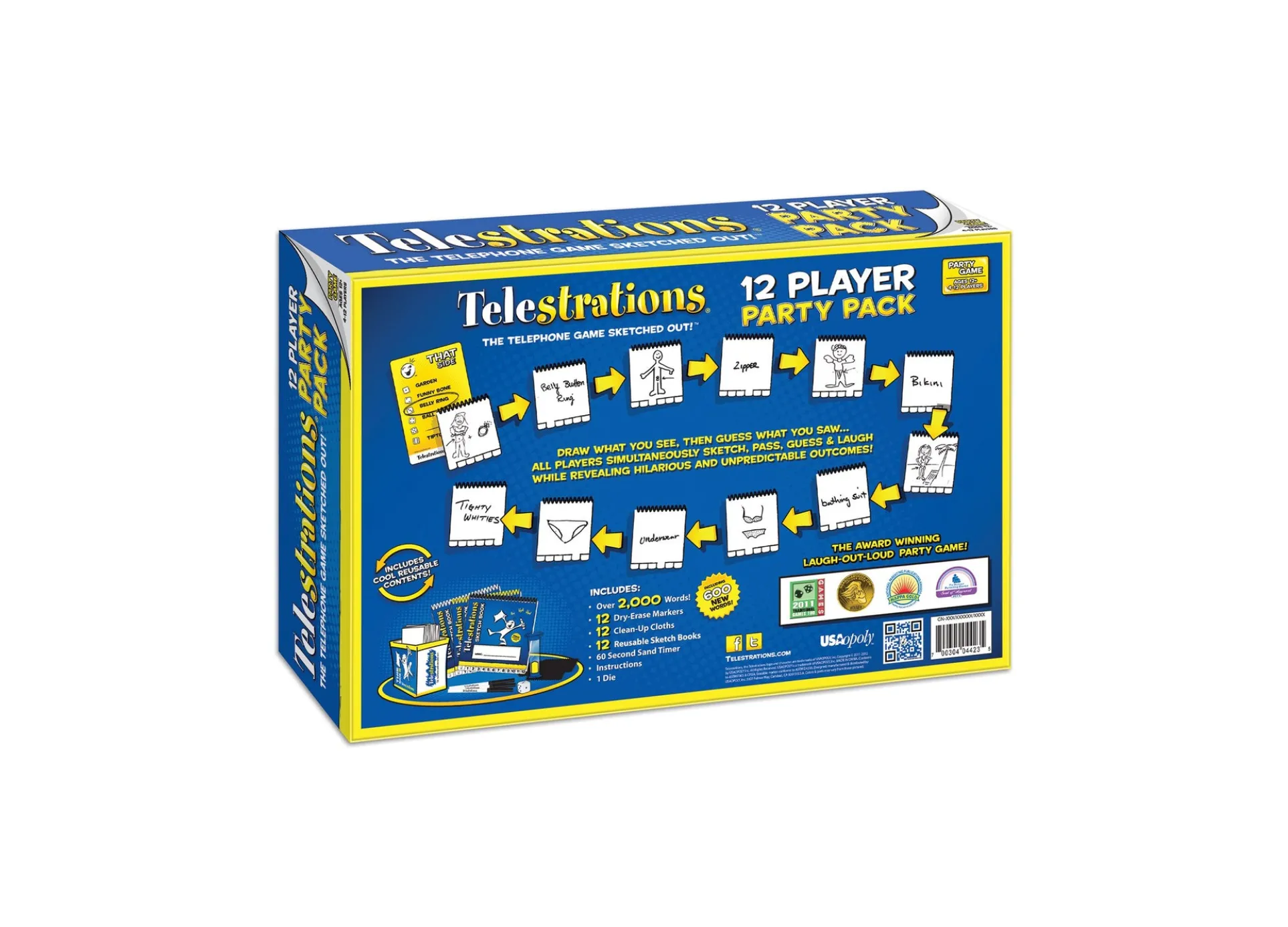 Telestrations 12 Player Party Pack Drawing Game