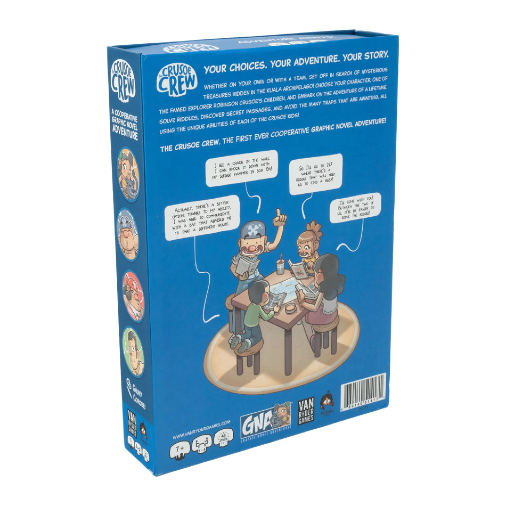 The Crusoe Crew 4-Player Graphic Novel Adventure Set