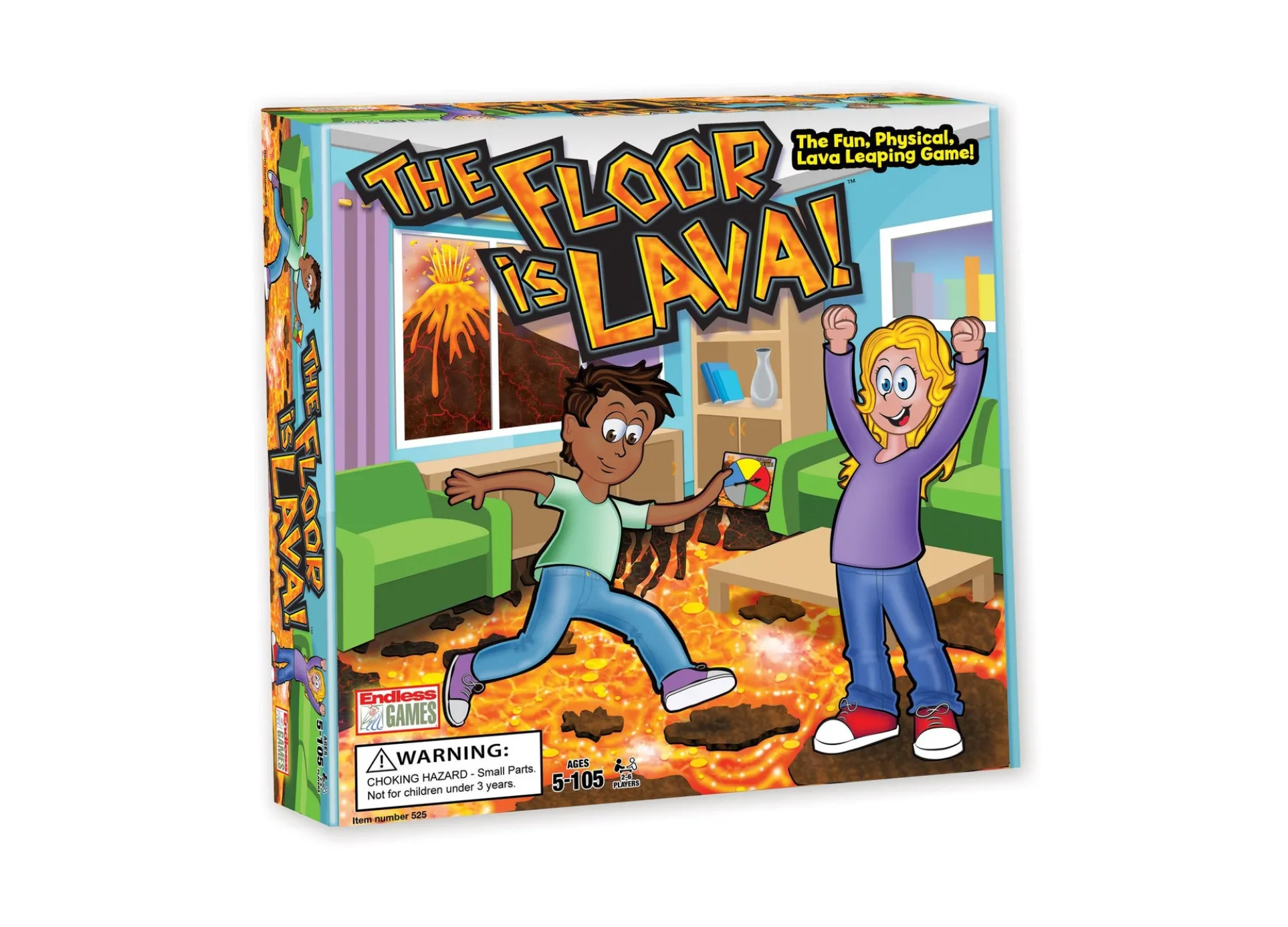 The Floor is Lava! Interactive Foam Stone Jumping Game