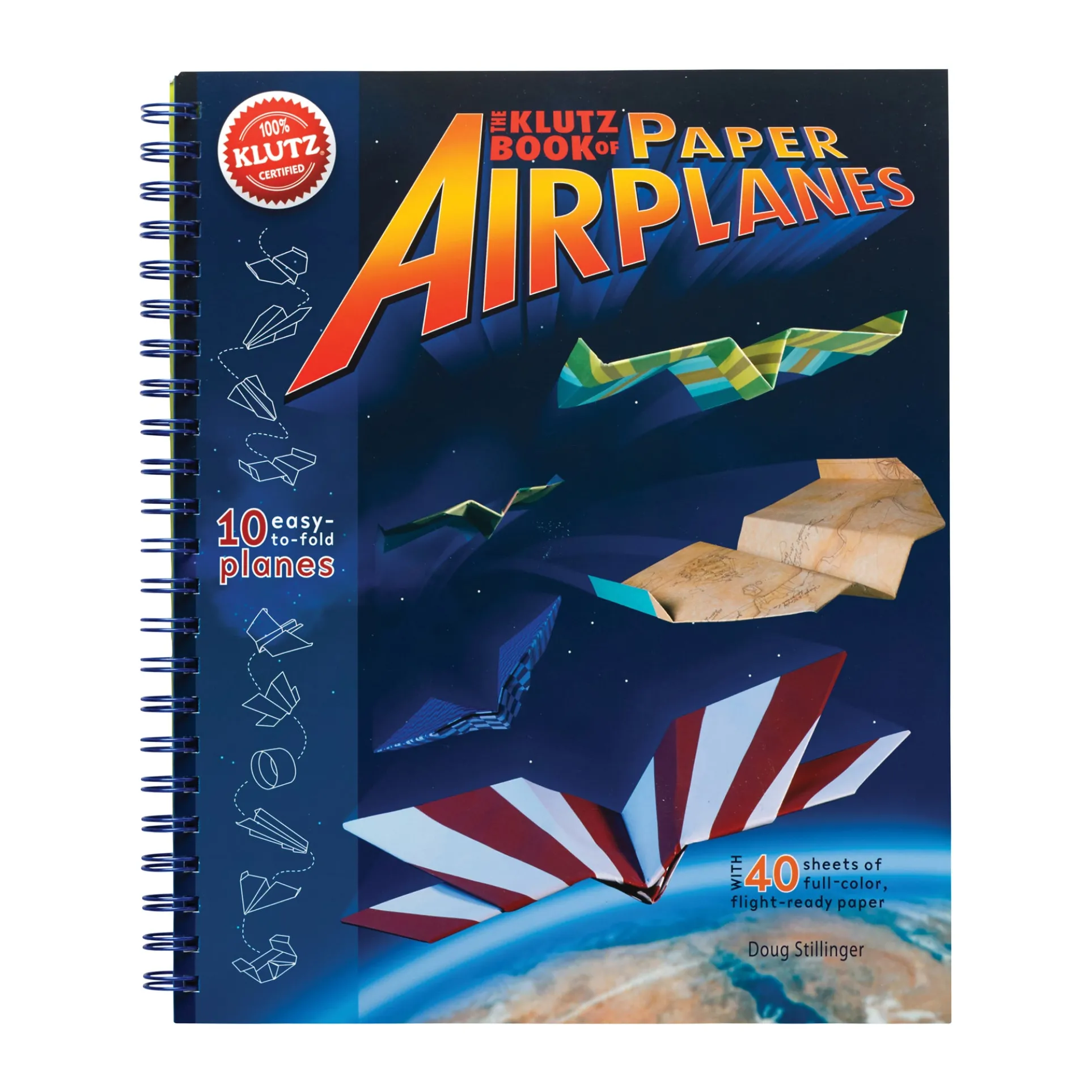 The Klutz Book of High-Performance Paper Airplanes Spiral-bound Craft Kit