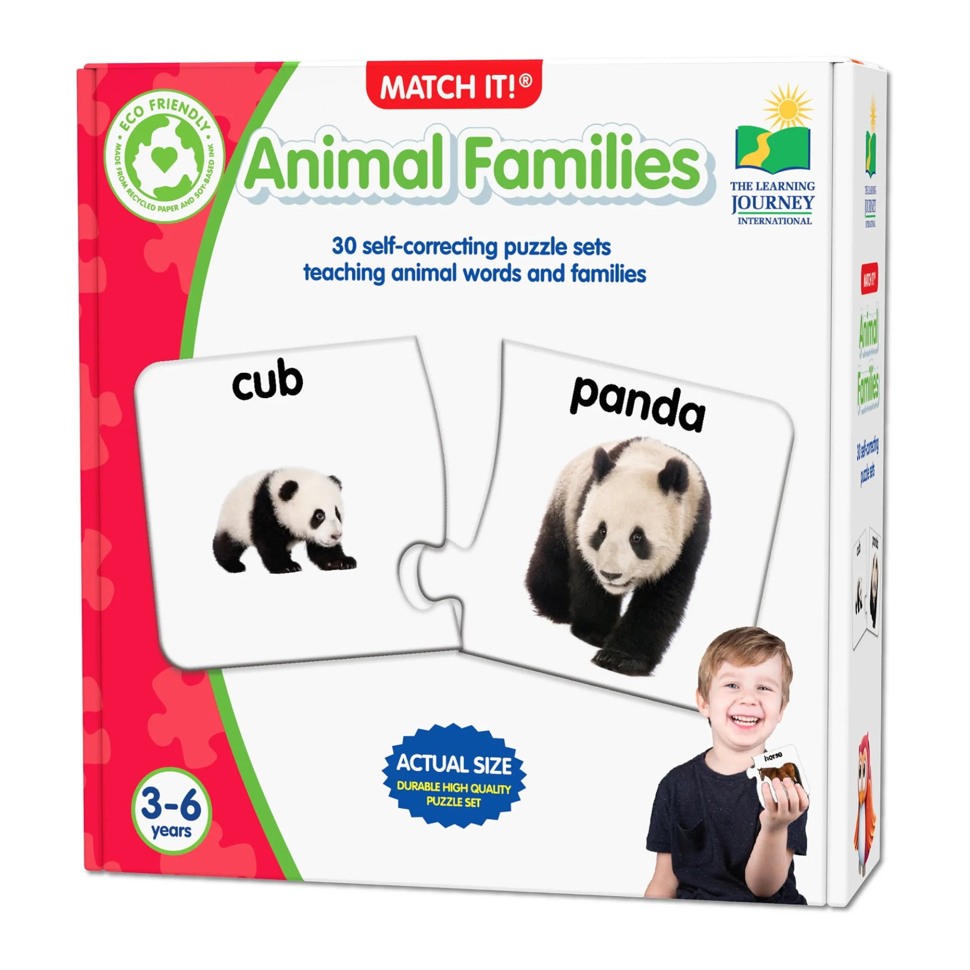 The Learning Journey Match It! - Animal Families - Educational Puzzle Game