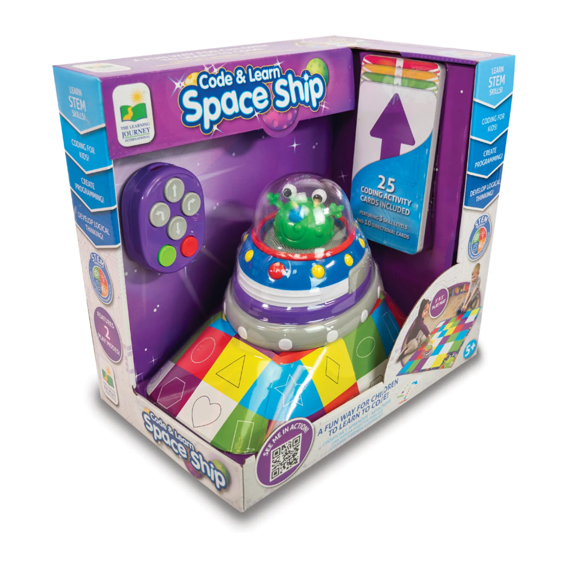 The Learning Journey Code & Learn Space Ship - Interactive Coding Toy