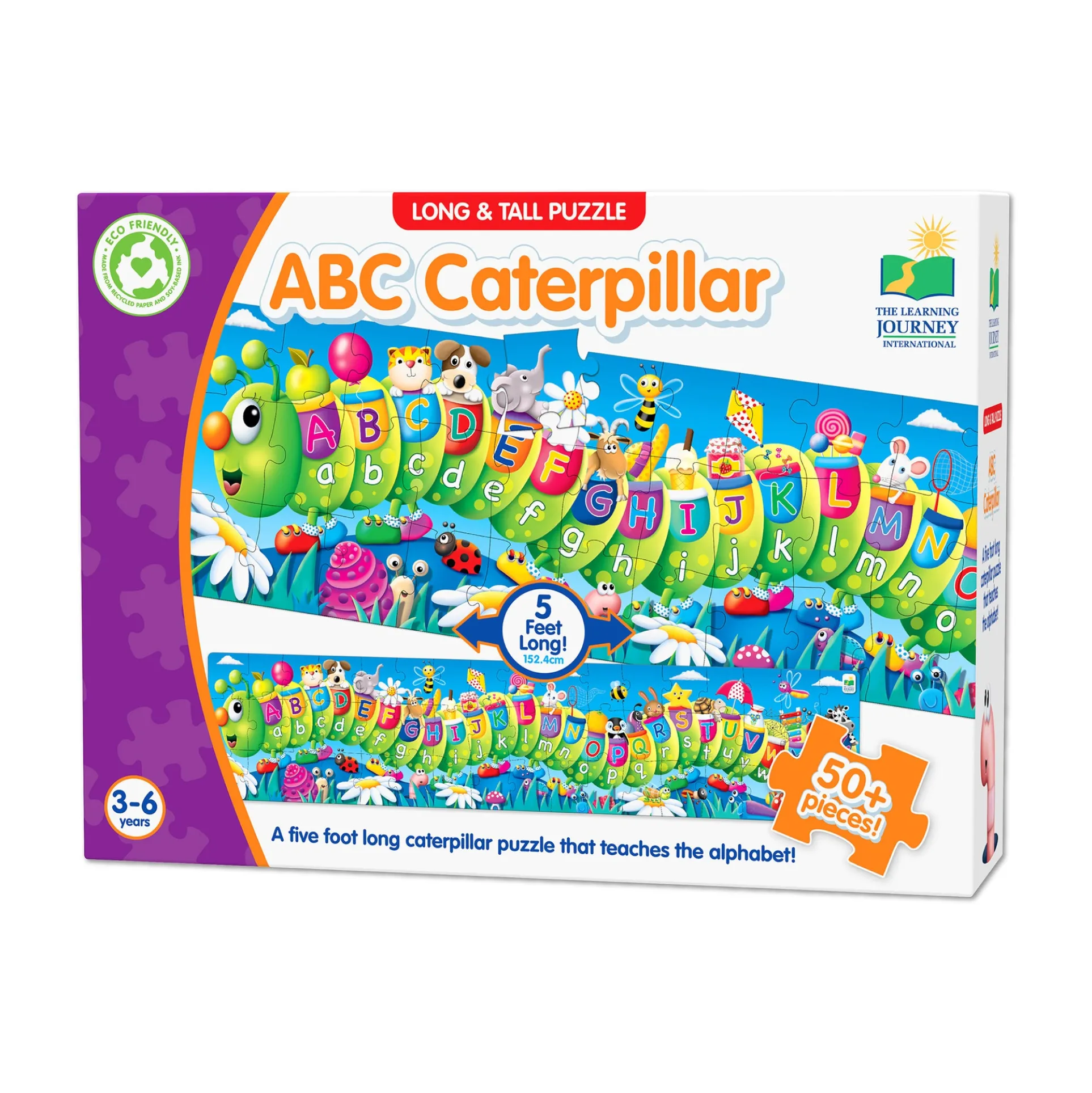 The Learning Journey ABC Caterpillar Floor Puzzle - 51 pc