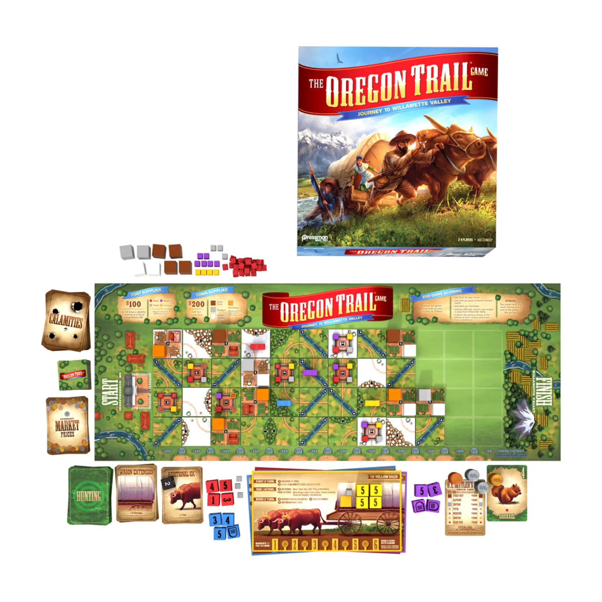 The Oregon Trail Game: Journey to Willamette Valley Board Game