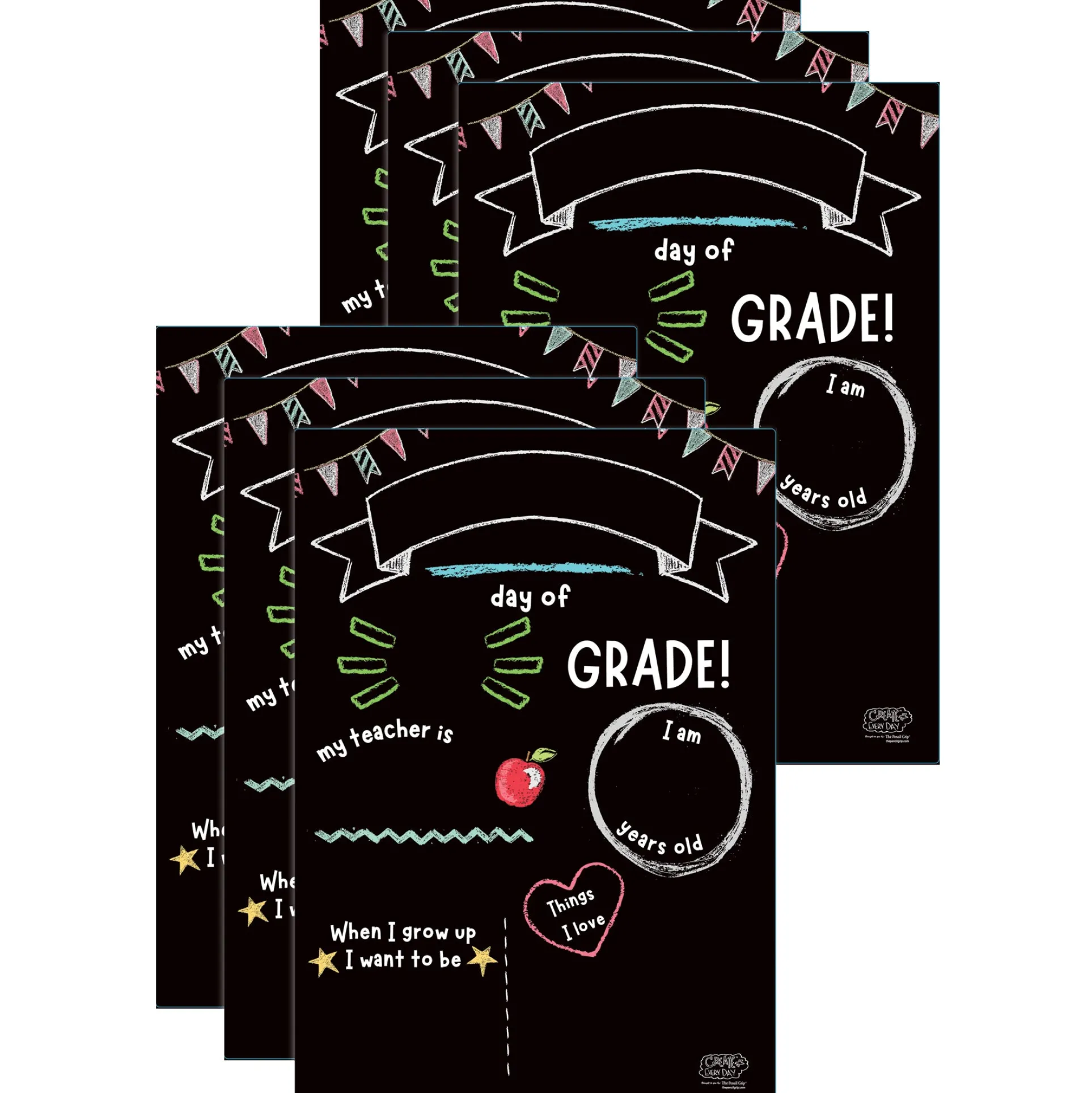 The Pencil Grip™ Activity Playmat - School Milestones - Pack of 6