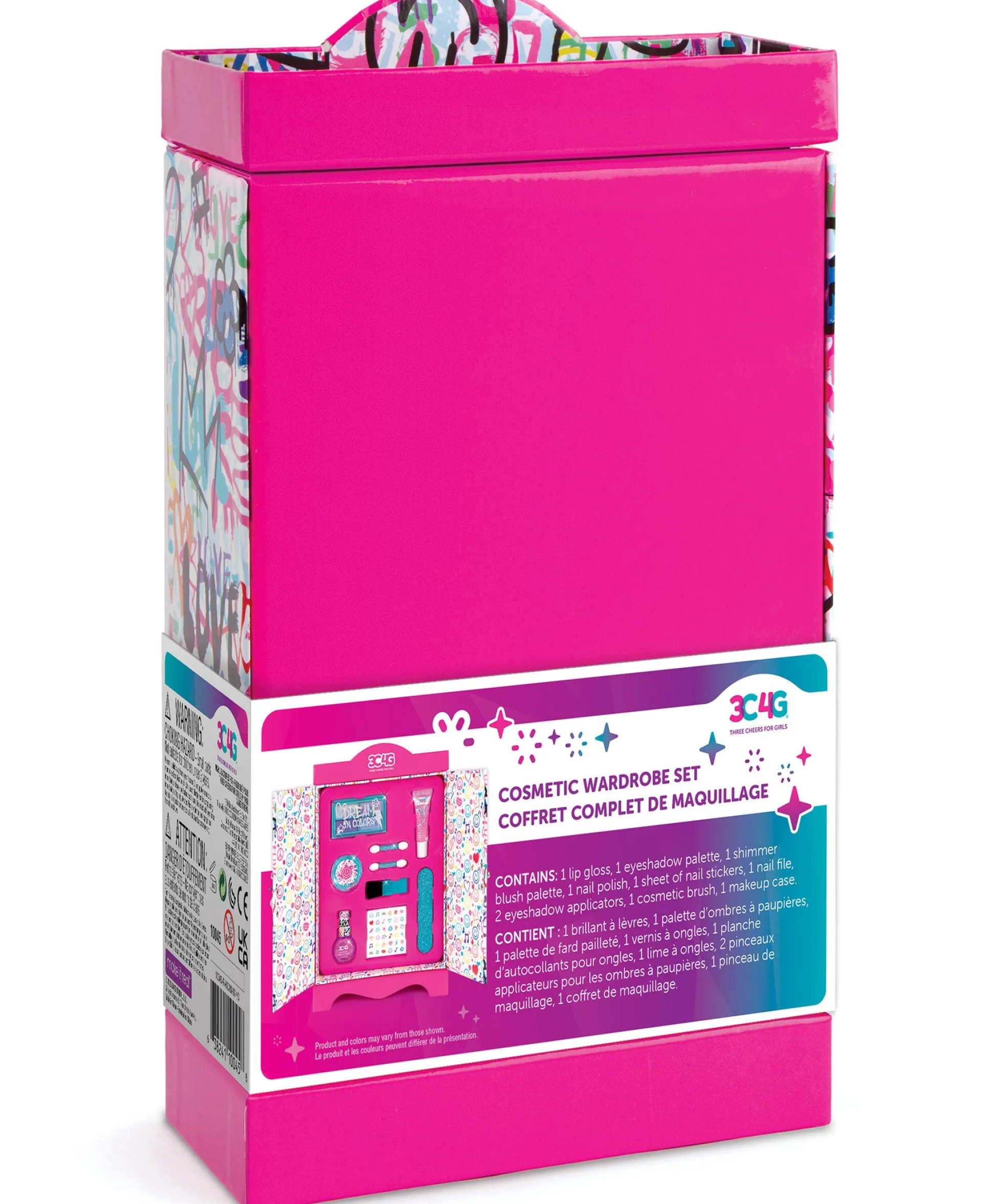Three Cheers For Girls Graffiti Cosmetic Wardrobe Kit - Vibrant Makeup Set
