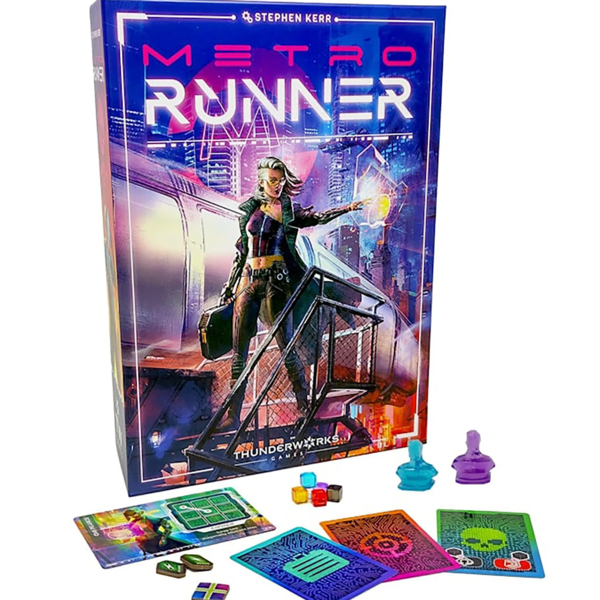 Thunderworks Games: Metrorunner - Ultimate Cyberpunk Strategy Board Game