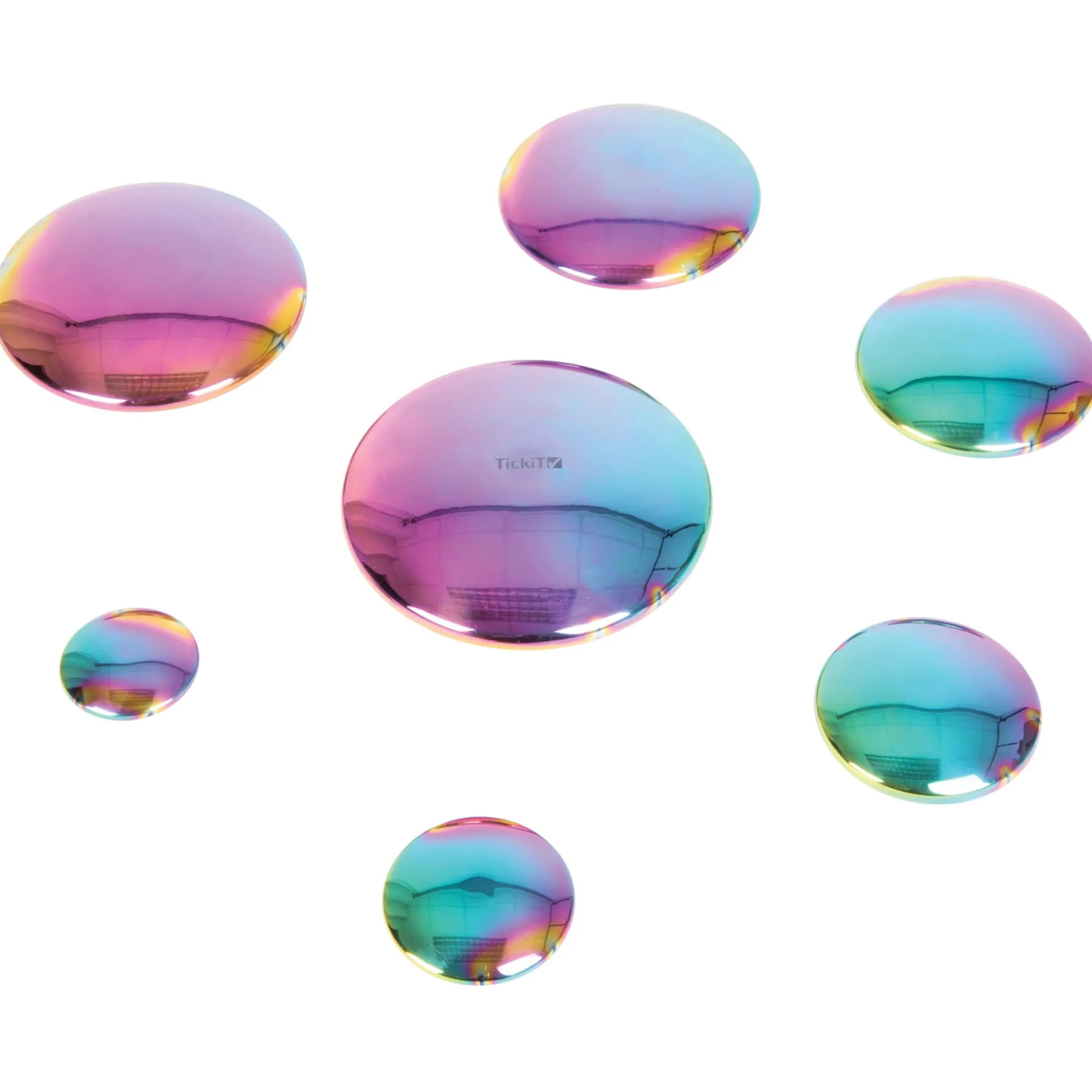 TickiT Sensory Reflective Buttons - Color Burst - Set of 7