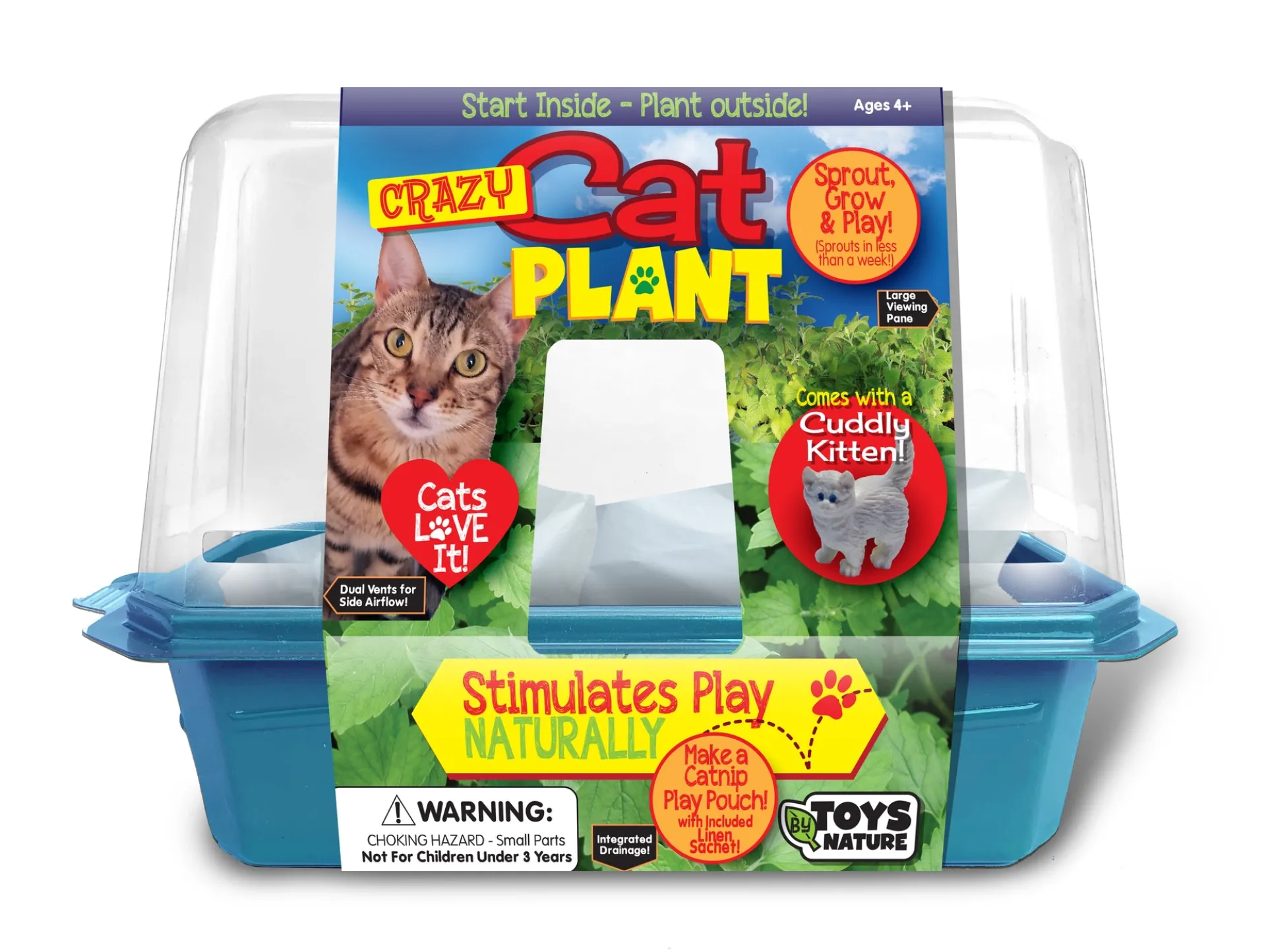 Toys By Nature Miniature World Crazy Cat Plant Growing Kit