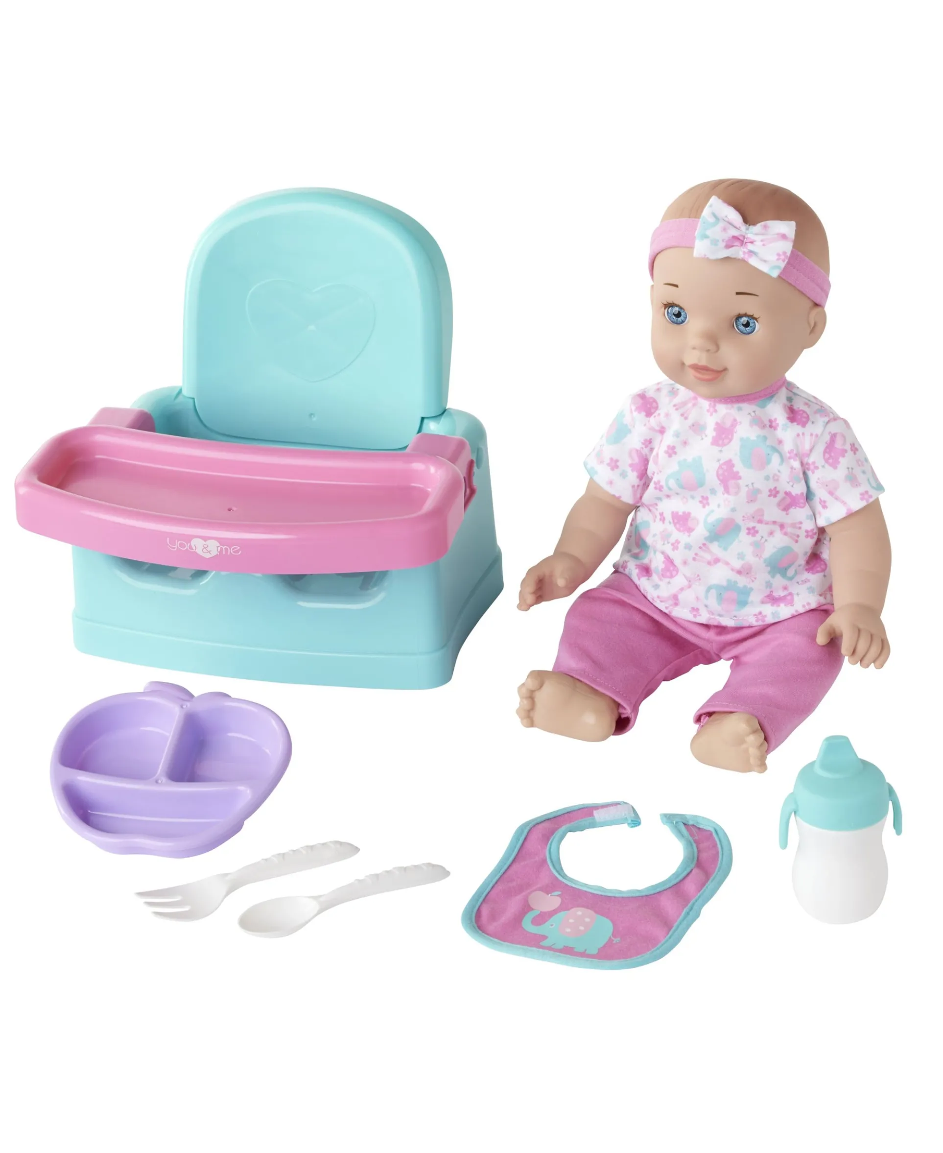 Toys R Us - Hungry Baby 14" Doll Set with Feeding Accessories