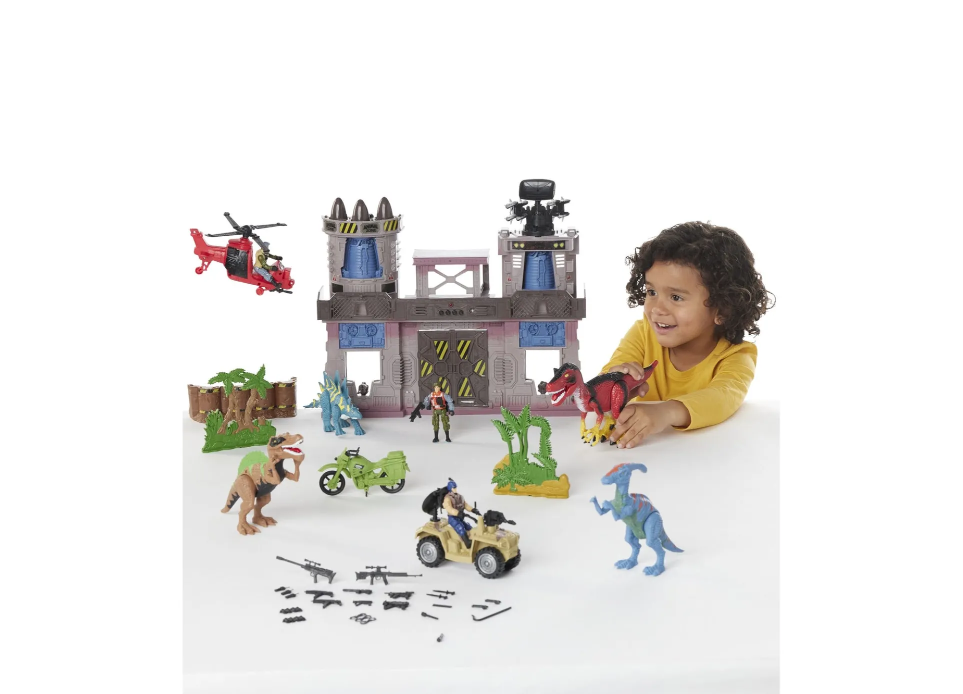 Toys R Us Animal Zone Dino Fortress Playset with Light and Sound Effects