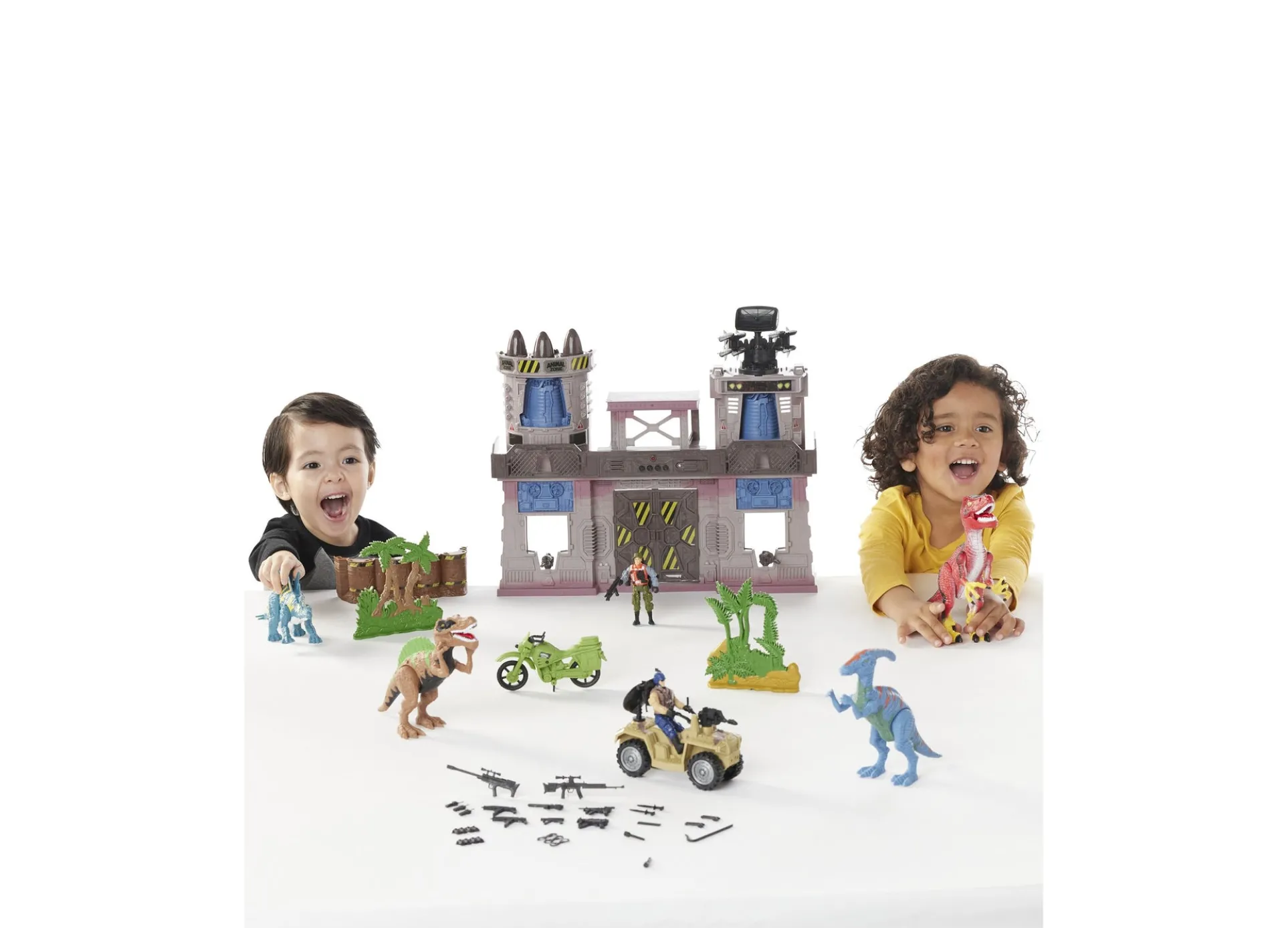 Toys R Us Animal Zone Dino Fortress Playset with Light and Sound Effects