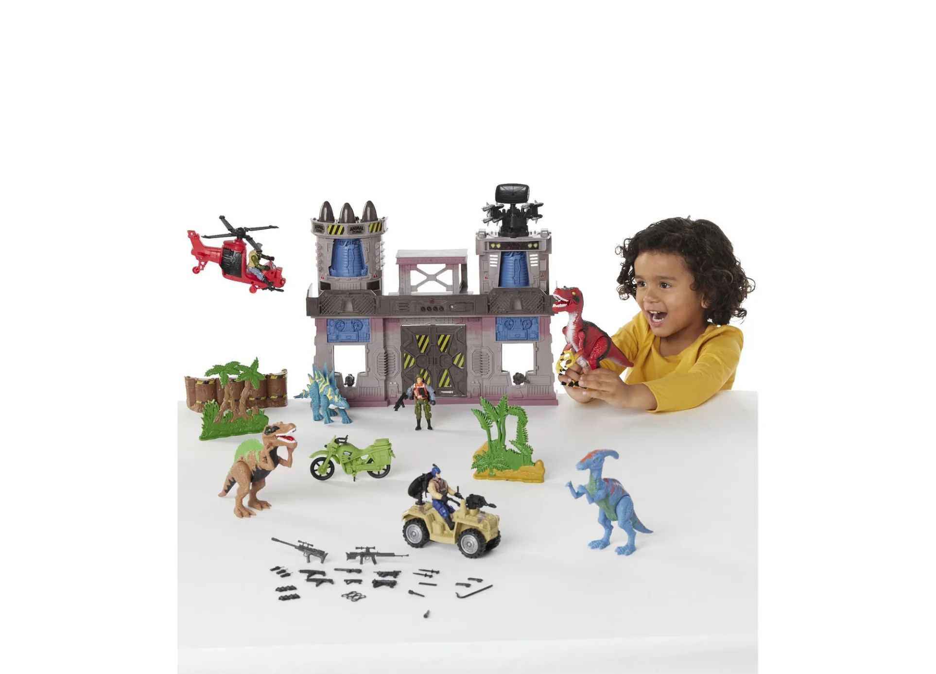 Toys R Us Animal Zone Dino Fortress Playset with Light and Sound Effects