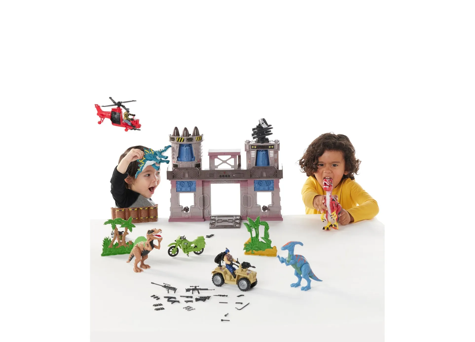 Toys R Us Animal Zone Dino Fortress Playset with Light and Sound Effects
