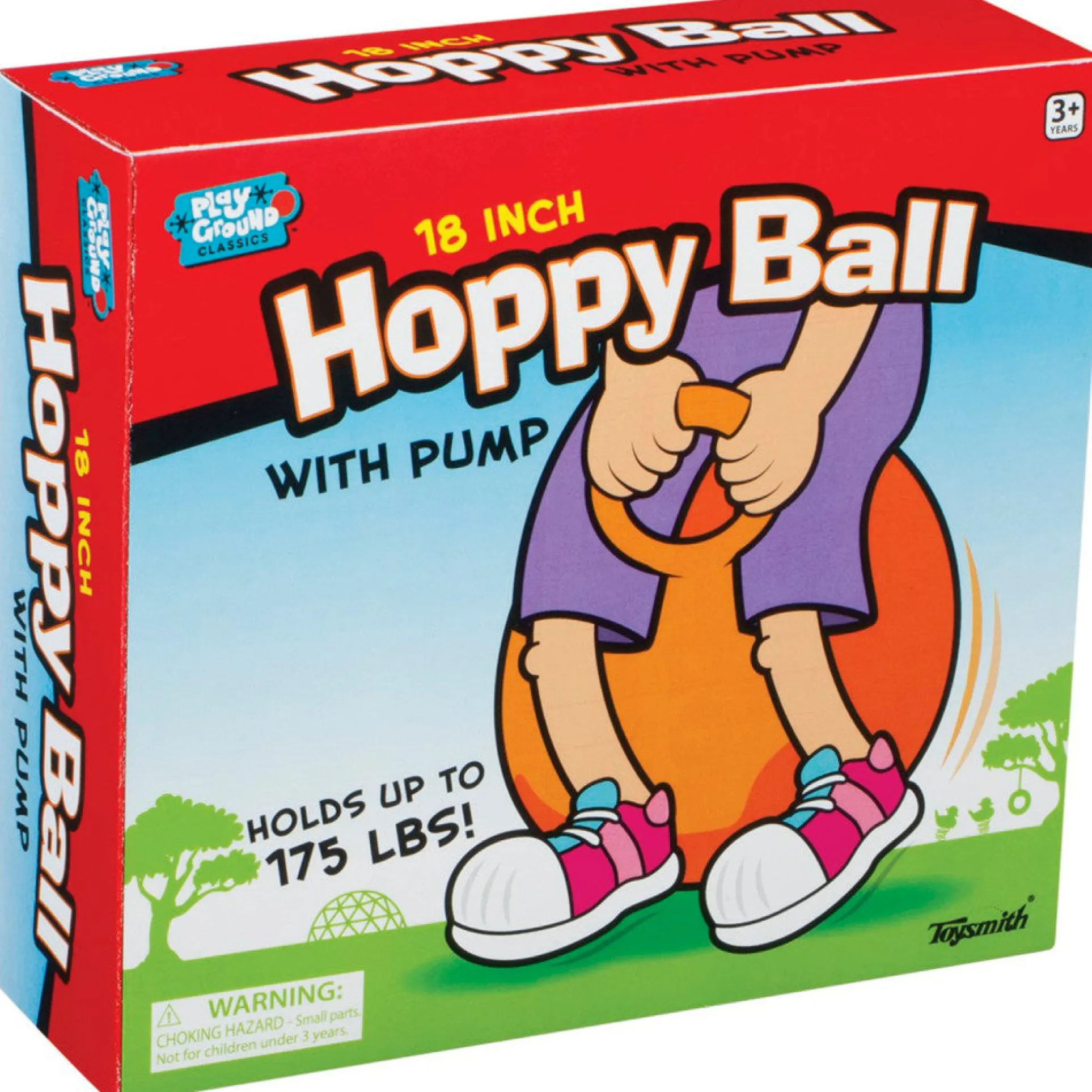 Toysmith 18" Hoppy Balls with Pump for Outdoor Play
