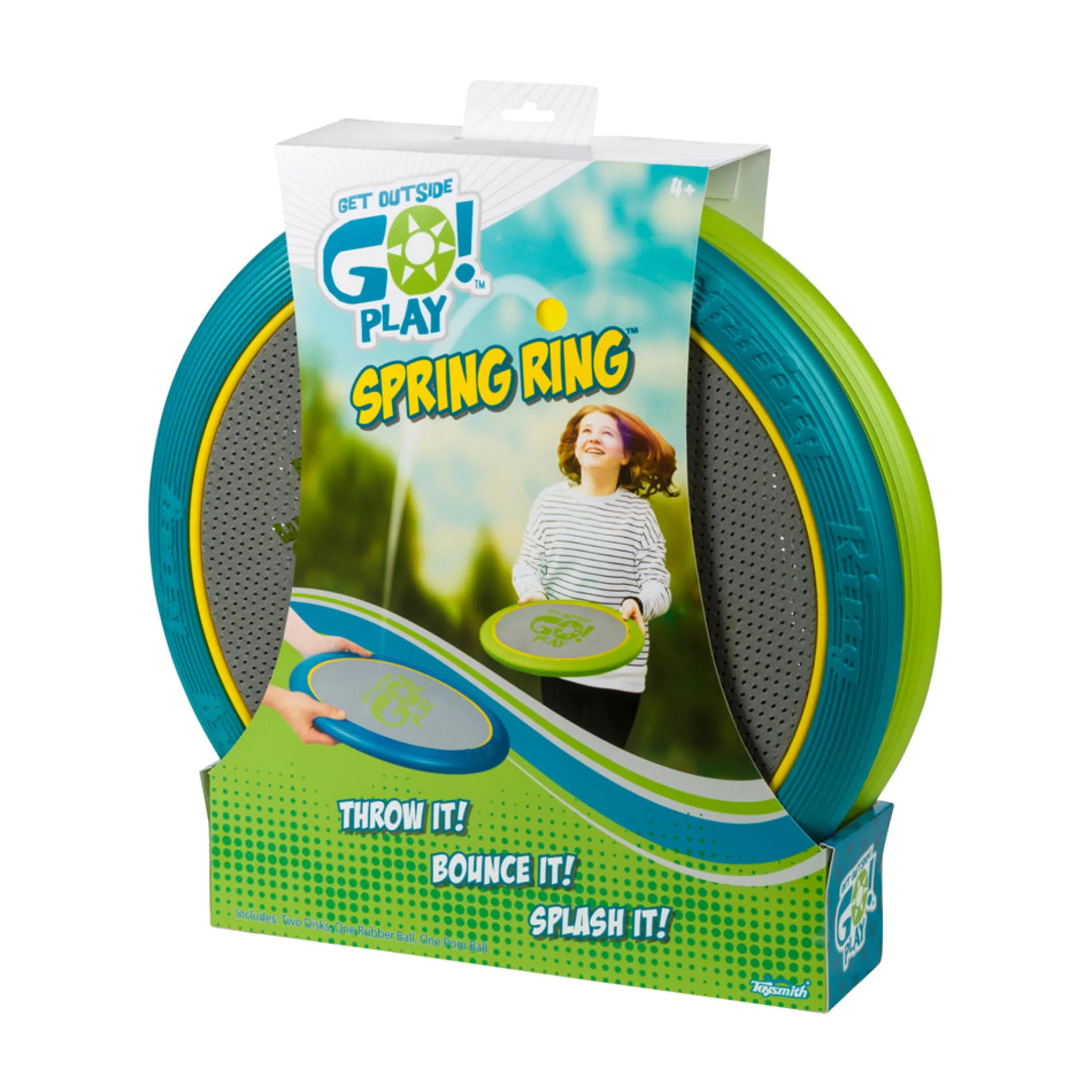 Toysmith Spring Ring Toss and Catch Game Set