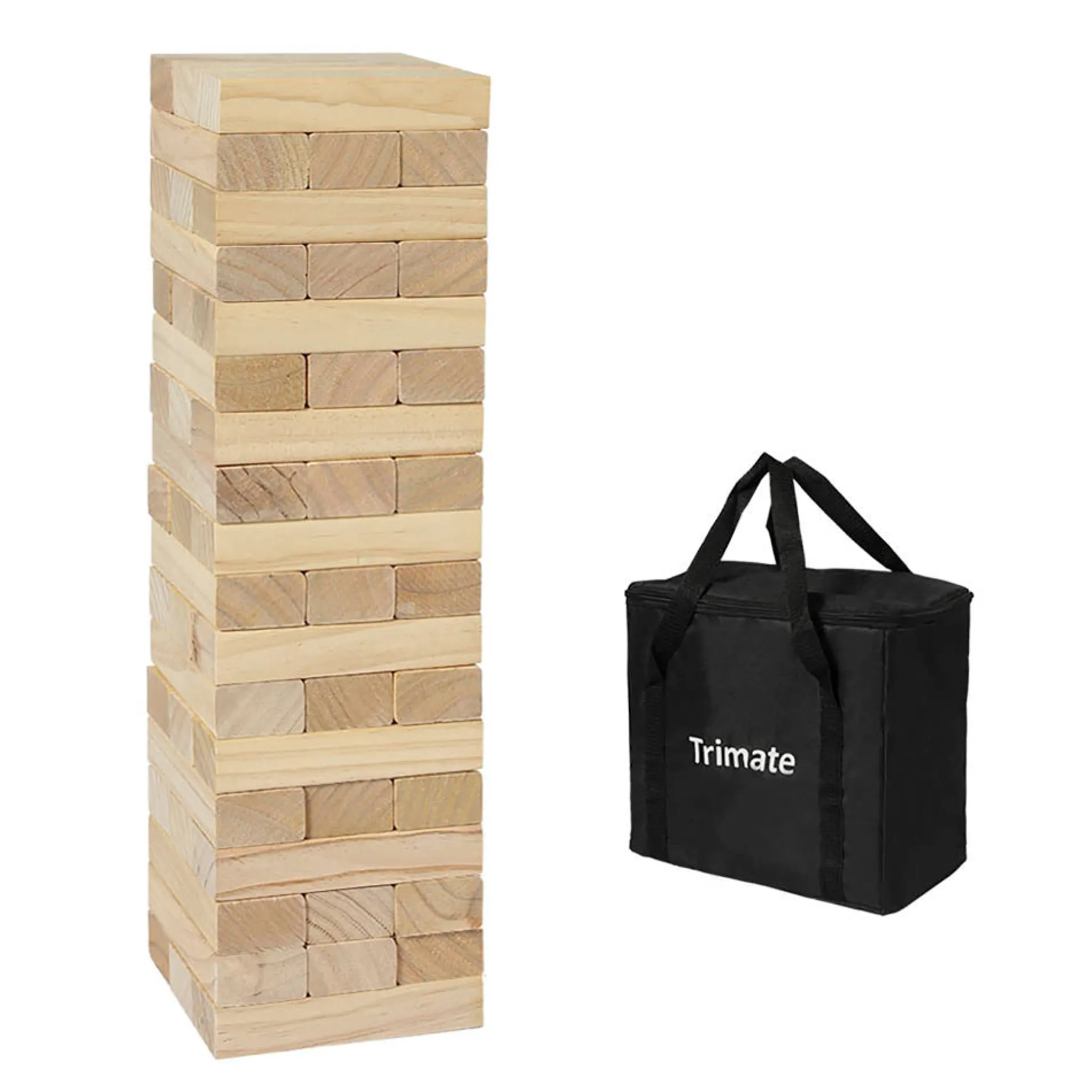 Trimate Tumbling Tower Giant 28" - Double-Sanded Smooth Natural Wood